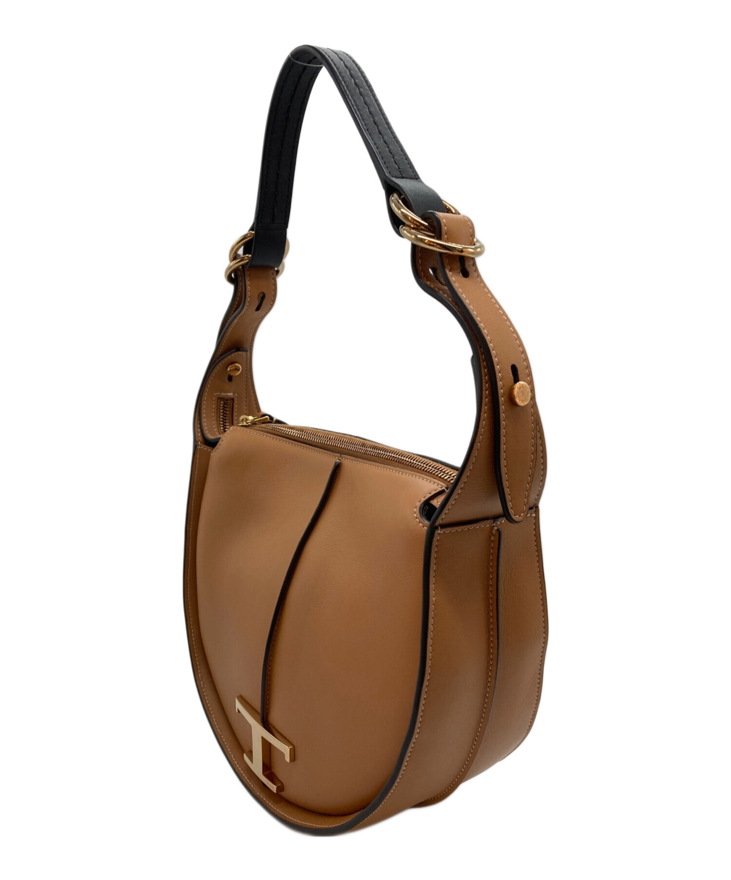 中古・古着通販】TOD'S (トッズ) タイムレス ホーボーバッグ ブラウン