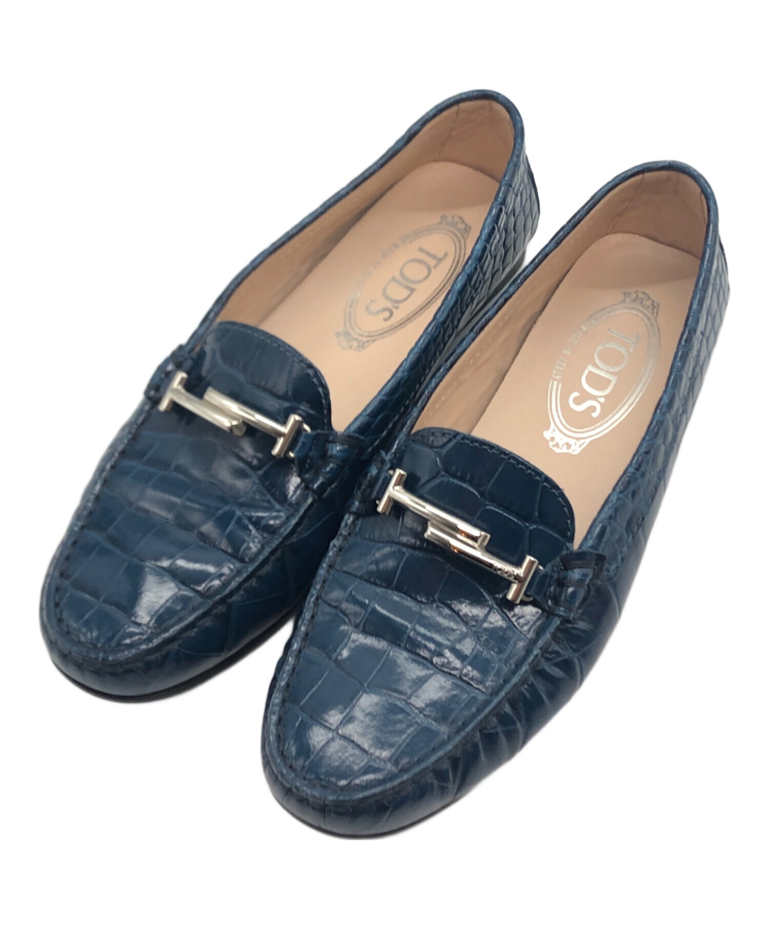 中古・古着通販】TOD'S (トッズ) ダブルT 型押しドライビングシューズ