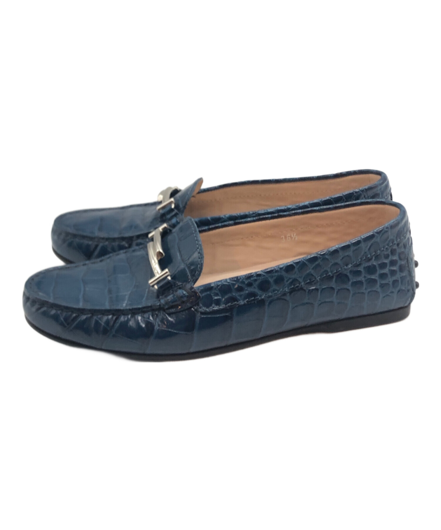 中古・古着通販】TOD'S (トッズ) ダブルT 型押しドライビングシューズ