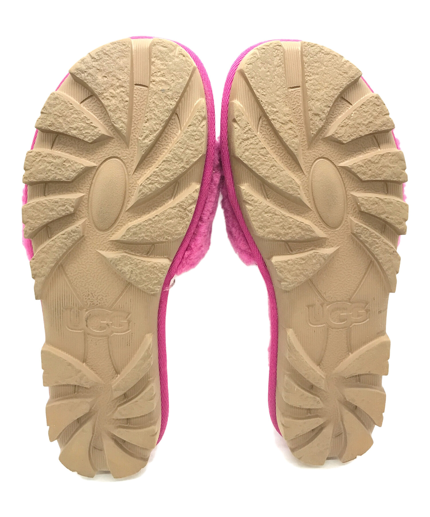 中古・古着通販】UGG (アグ) ファーサンダル ピンク サイズ:25