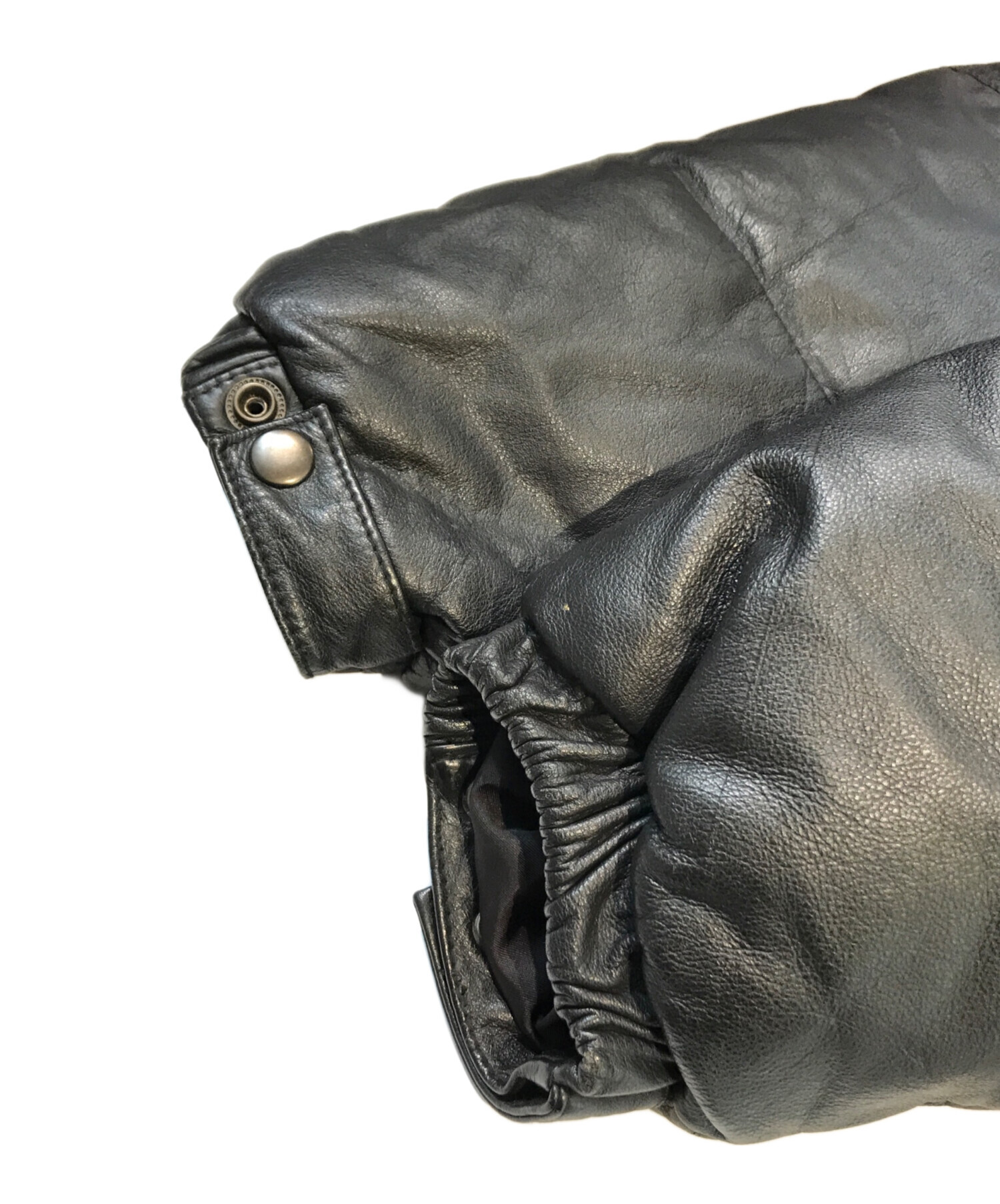 中古・古着通販】freedom (フリーダム) レザーダウンジャケット