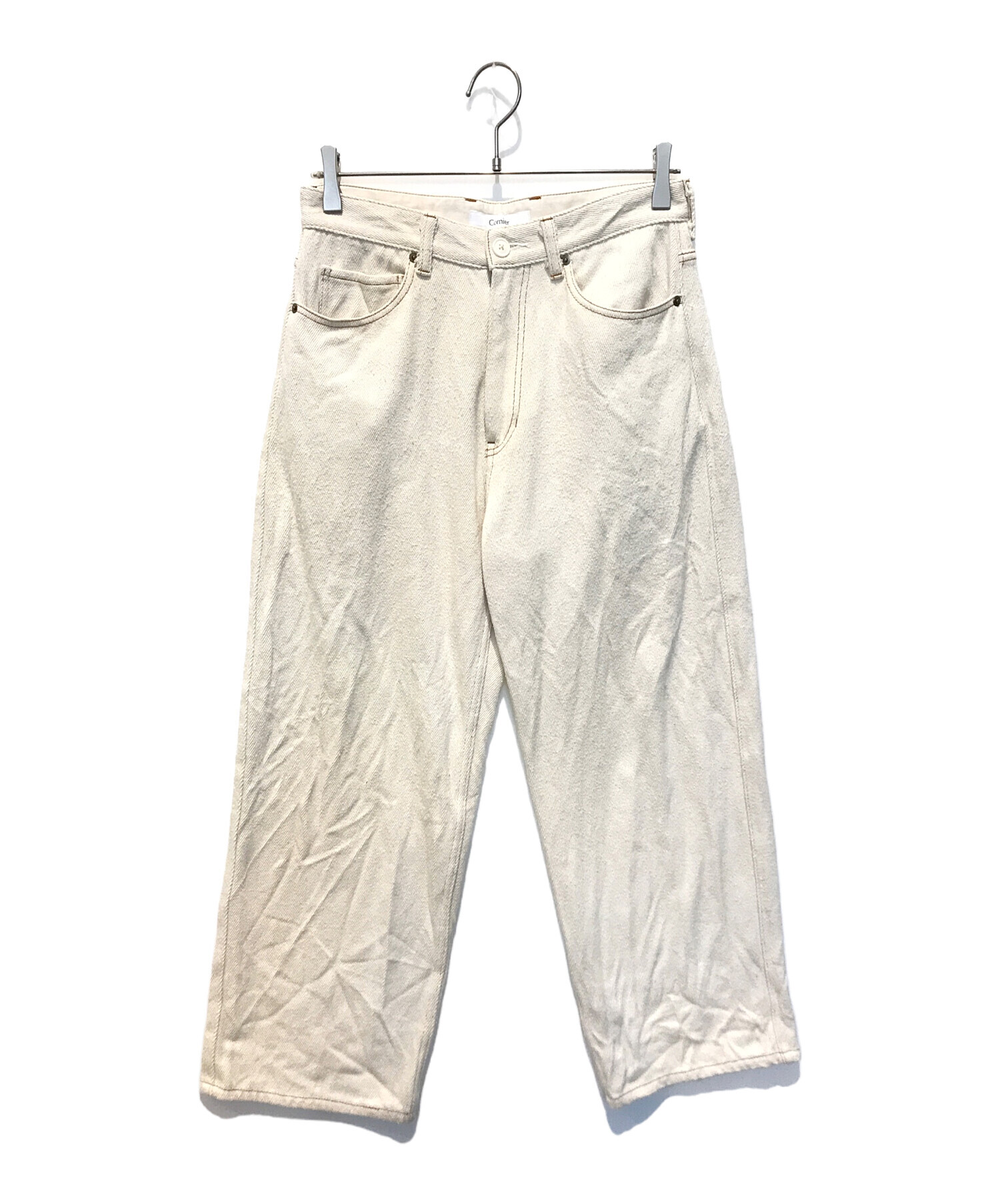 中古・古着通販】Cornier (コルニエ) SILK NEP DENIM ホワイト サイズ