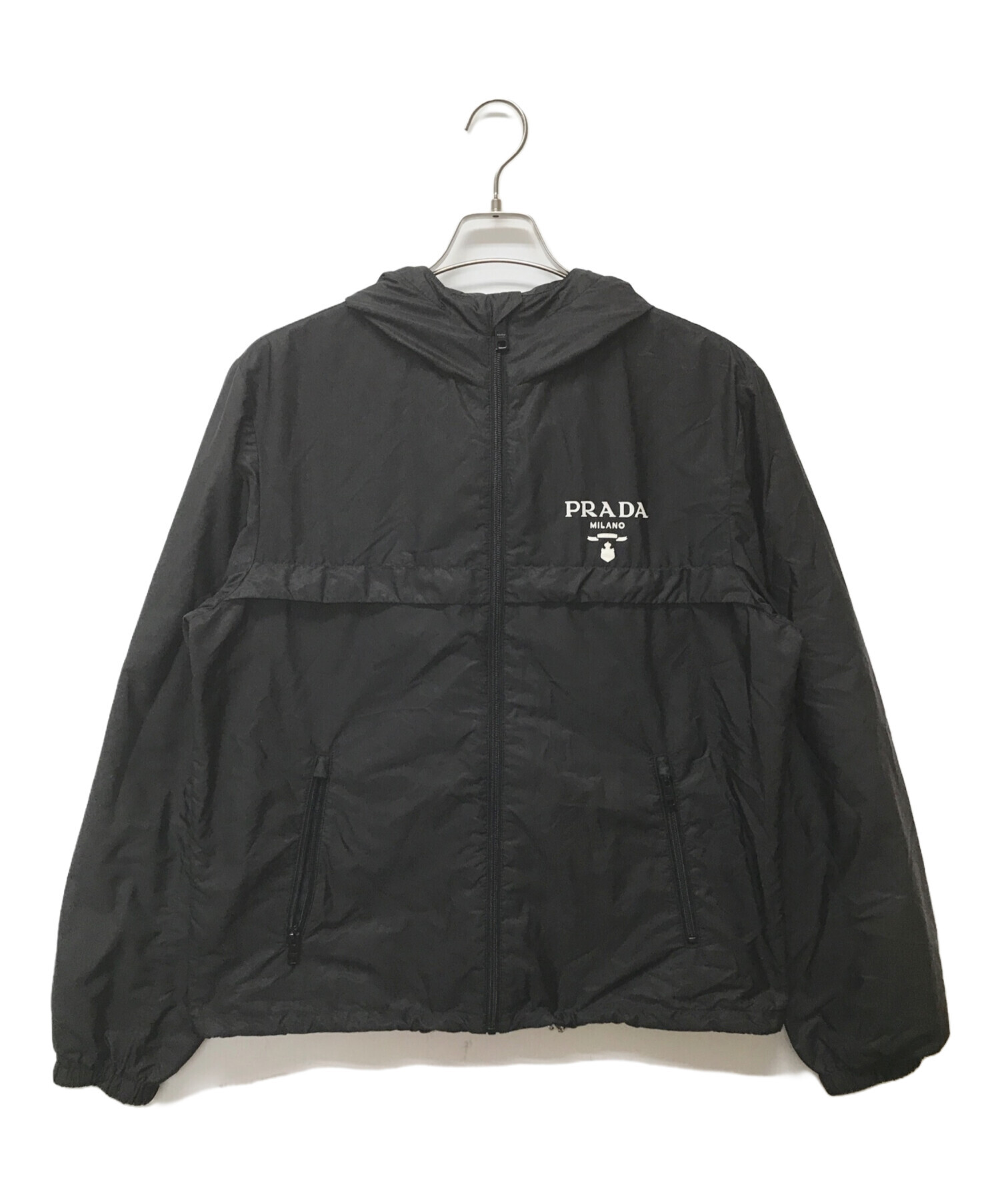 中古・古着通販】PRADA (プラダ) RE-NYLON フロントロゴ ジップアップ