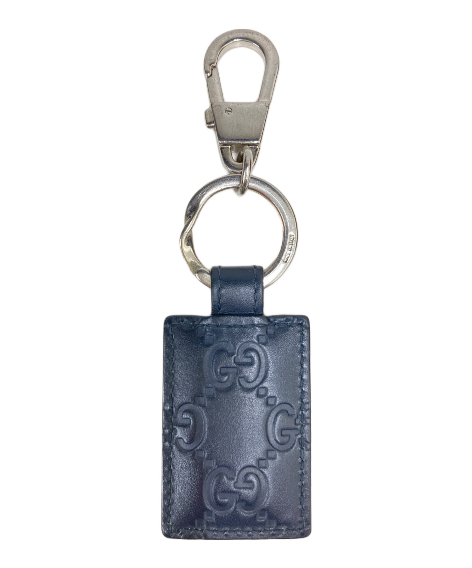 中古・古着通販】GUCCI (グッチ) グッチシマGGキーリング ネイビー