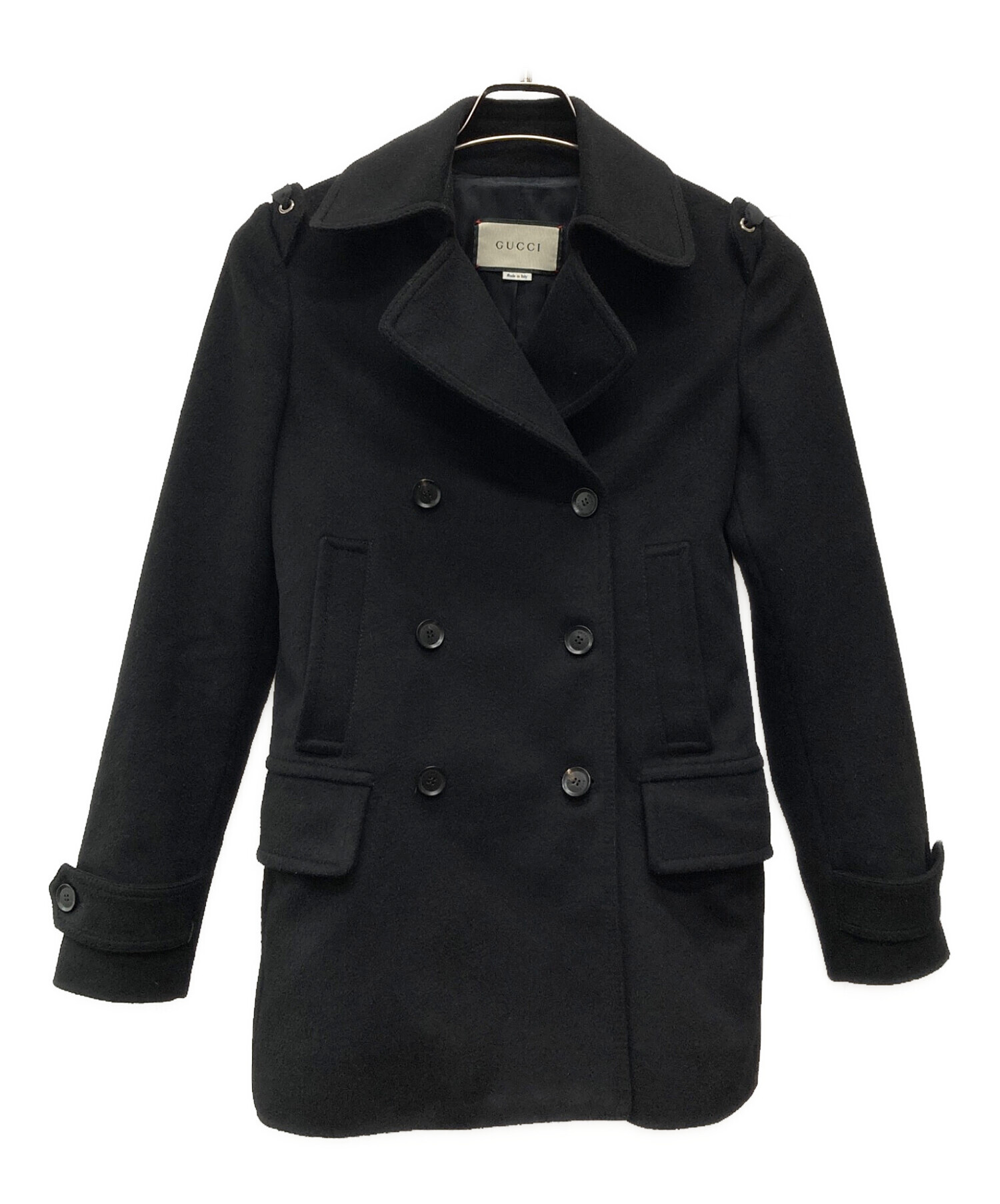 中古・古着通販】GUCCI (グッチ) ウールダブルブレストコート/325072