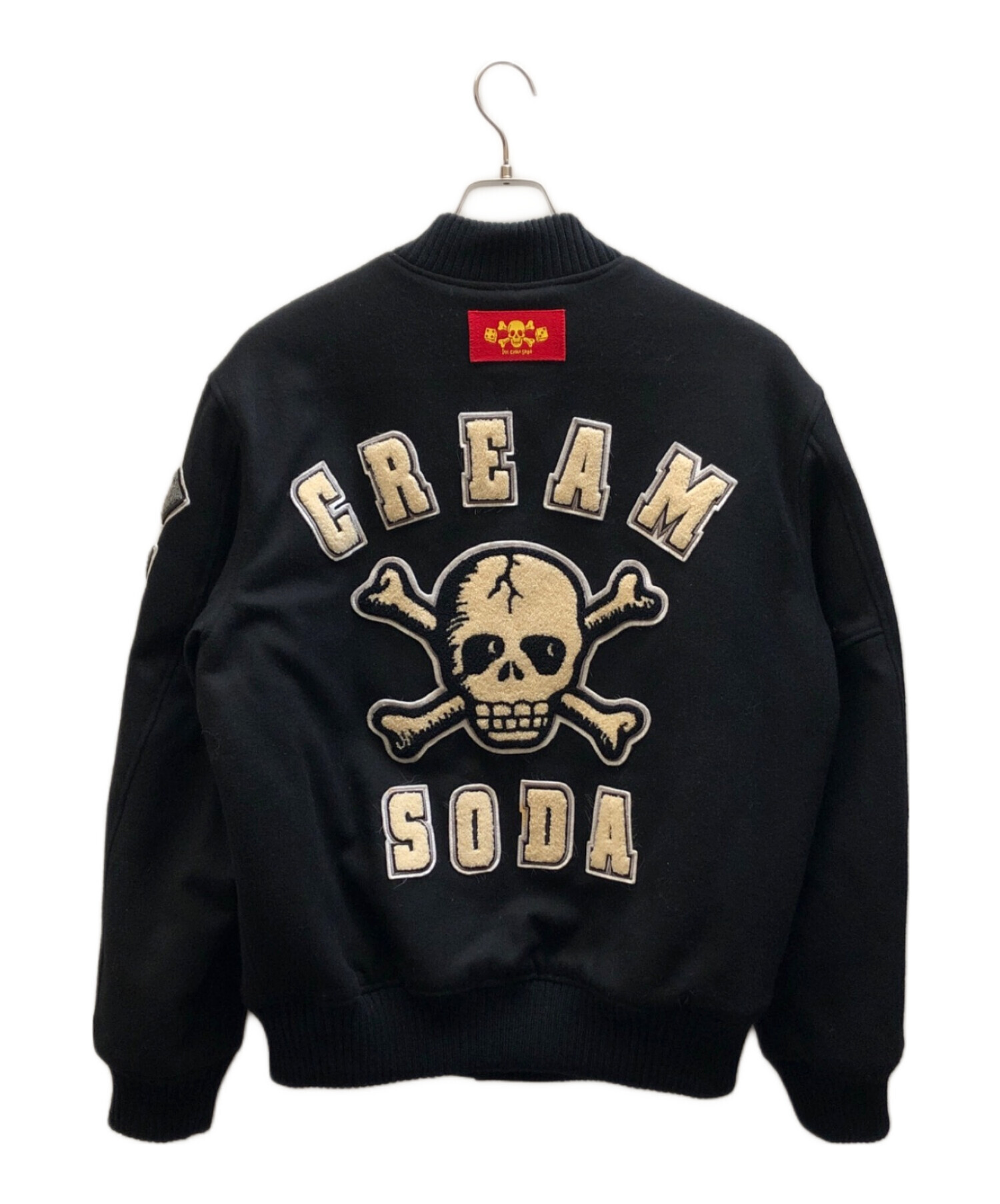 中古・古着通販】CREAM SODA (クリームソーダ) スタジャン ブラック