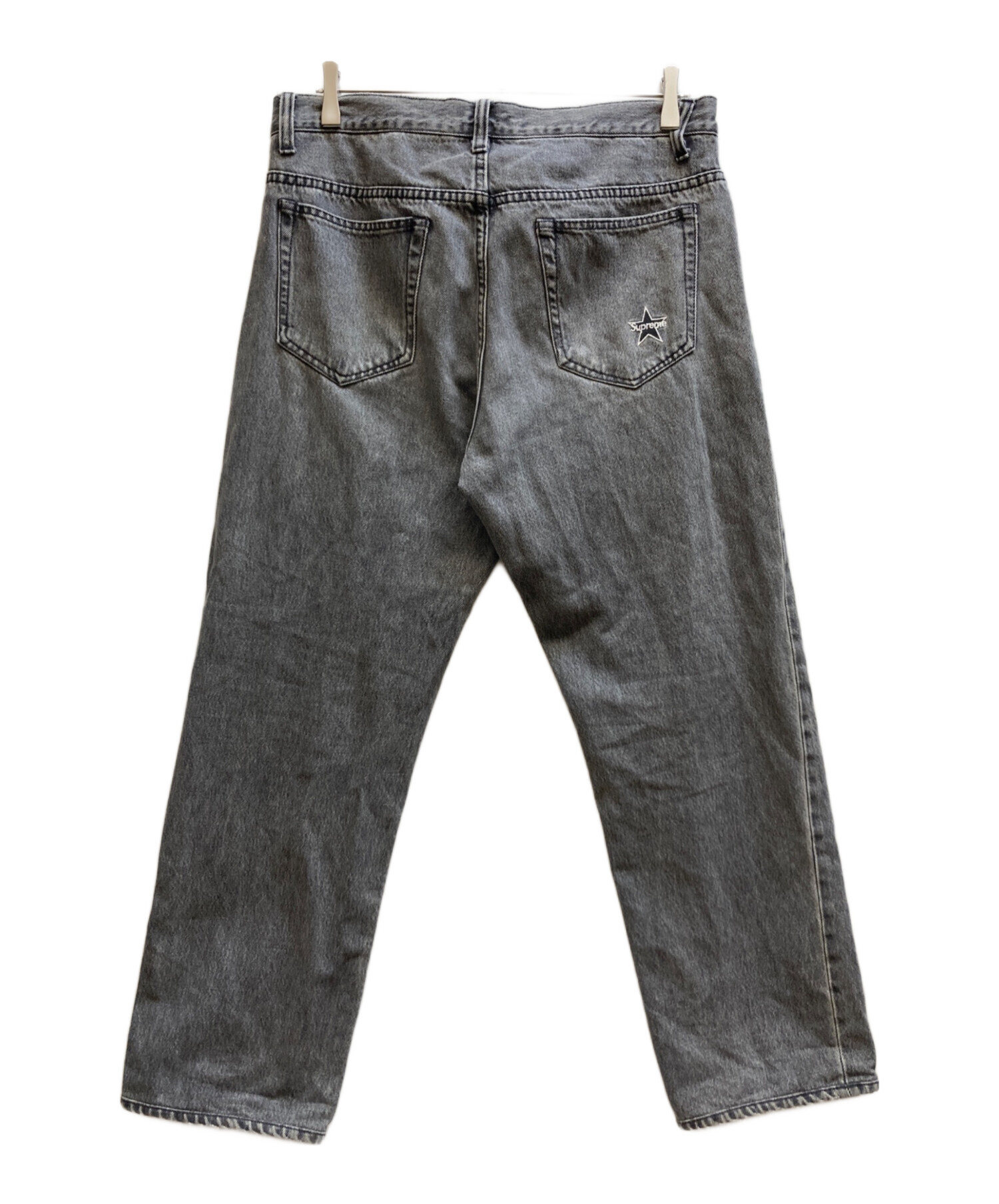 中古・古着通販】SUPREME (シュプリーム) デニムパンツ グレー サイズ