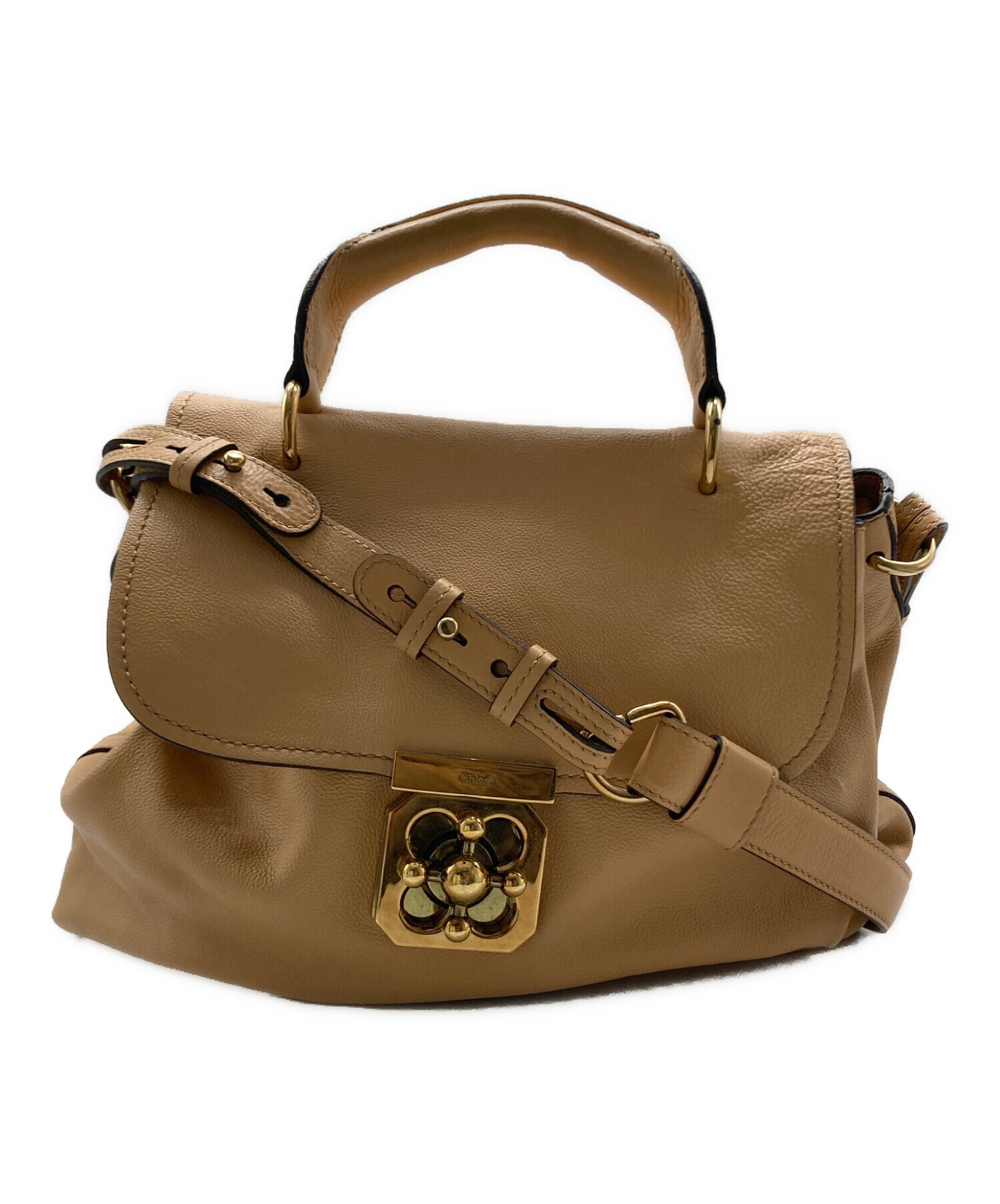 中古・古着通販】Chloe (クロエ) ELSIE 2wayショルダーバッグ ベージュ