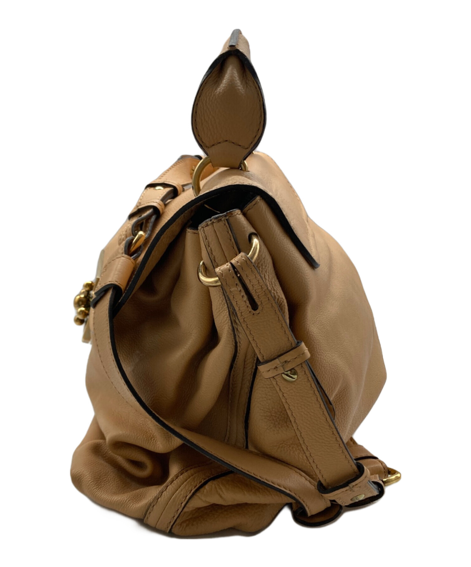 中古・古着通販】Chloe (クロエ) ELSIE 2wayショルダーバッグ ベージュ