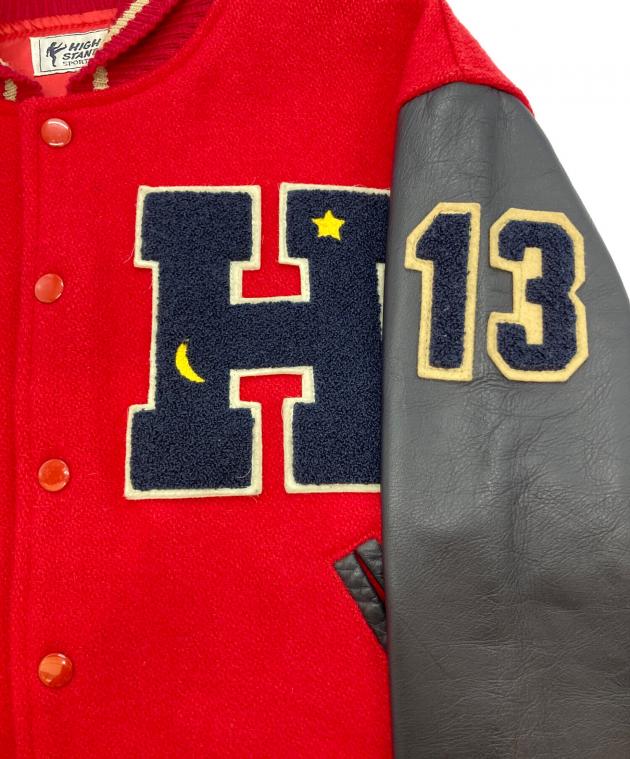 中古・古着通販】HIGH!STANDARD (ハイスタンダード) スタジャン レッド