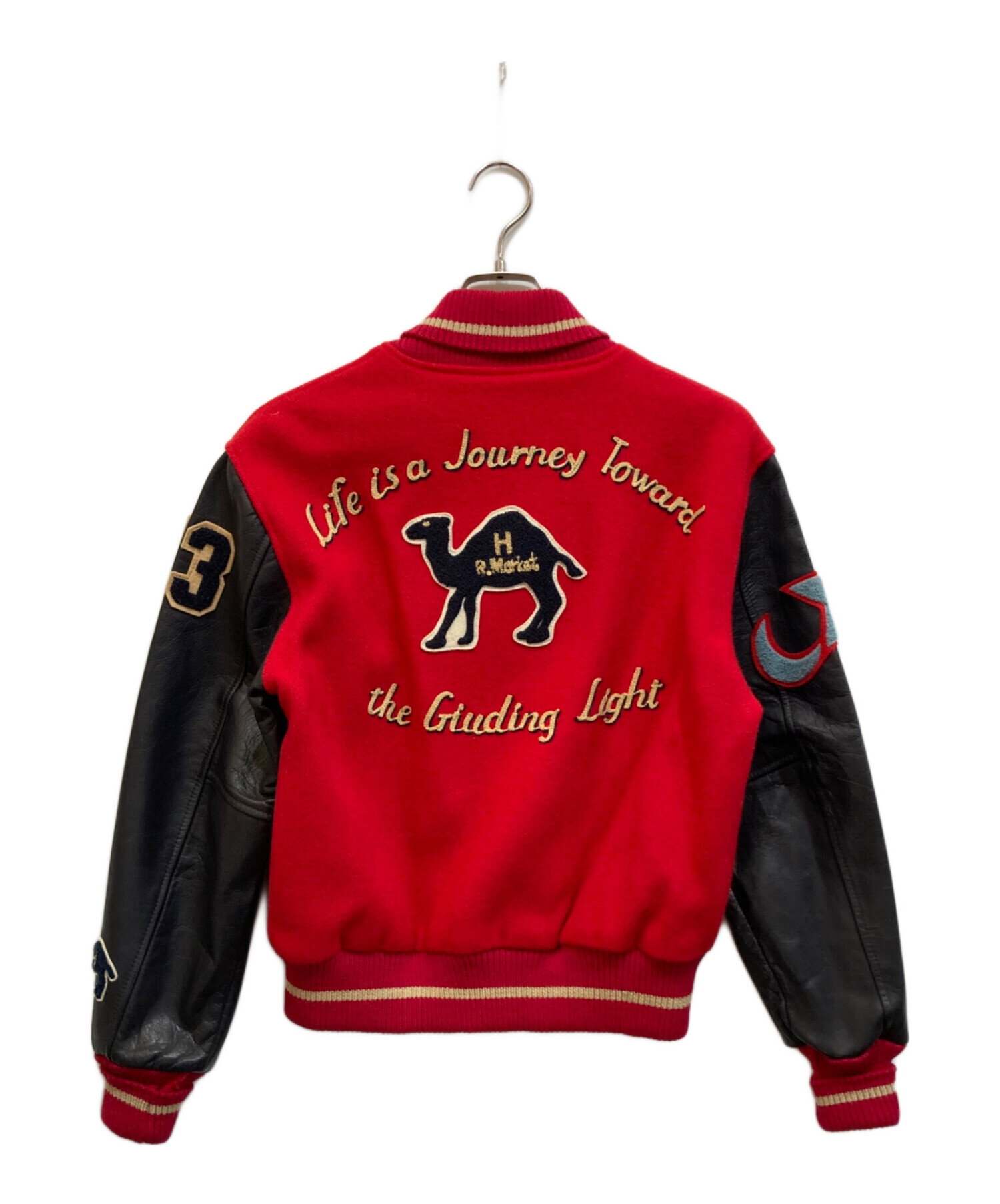 中古・古着通販】HIGH!STANDARD (ハイスタンダード) スタジャン レッド