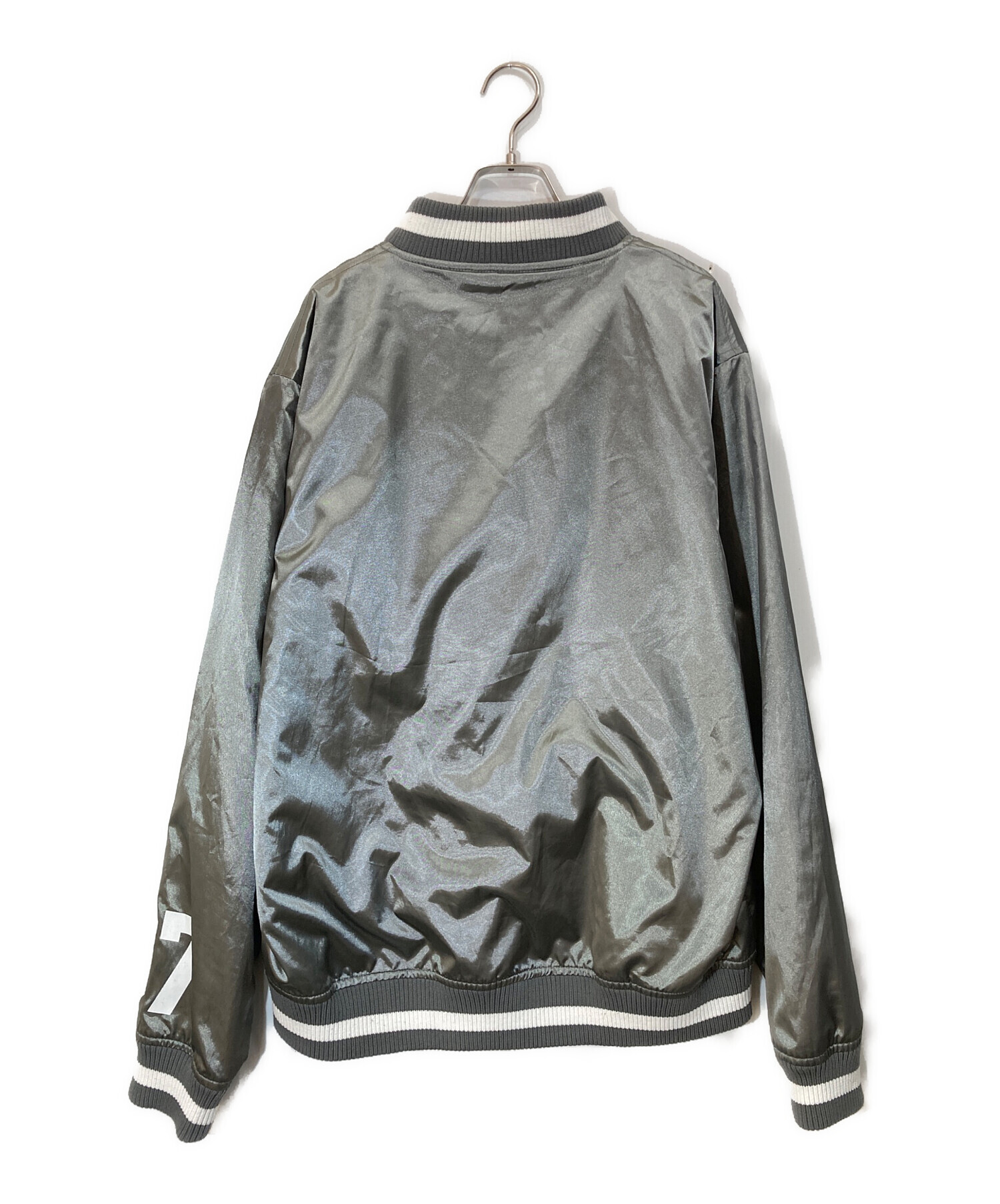 中古・古着通販】stussy (ステューシー) ワッペンスタジャン グレー