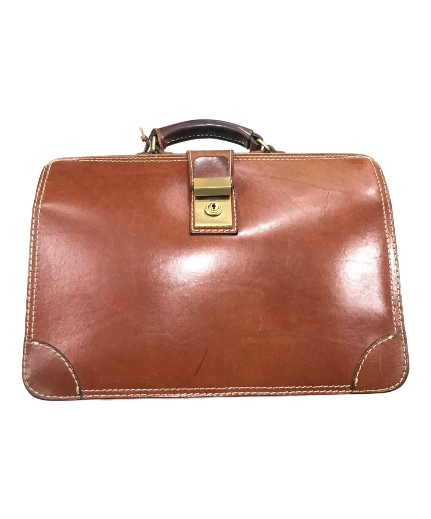 中古・古着通販】Herz (ヘルツ) ダレスバッグ ブラウン｜ブランド