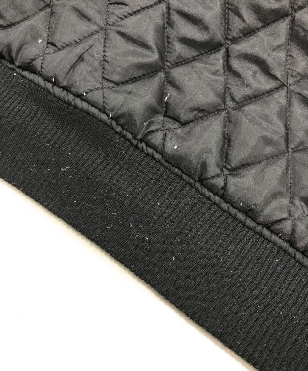 中古・古着通販】LEFLAH (レフラー) レザー切替スタジャン ブラック