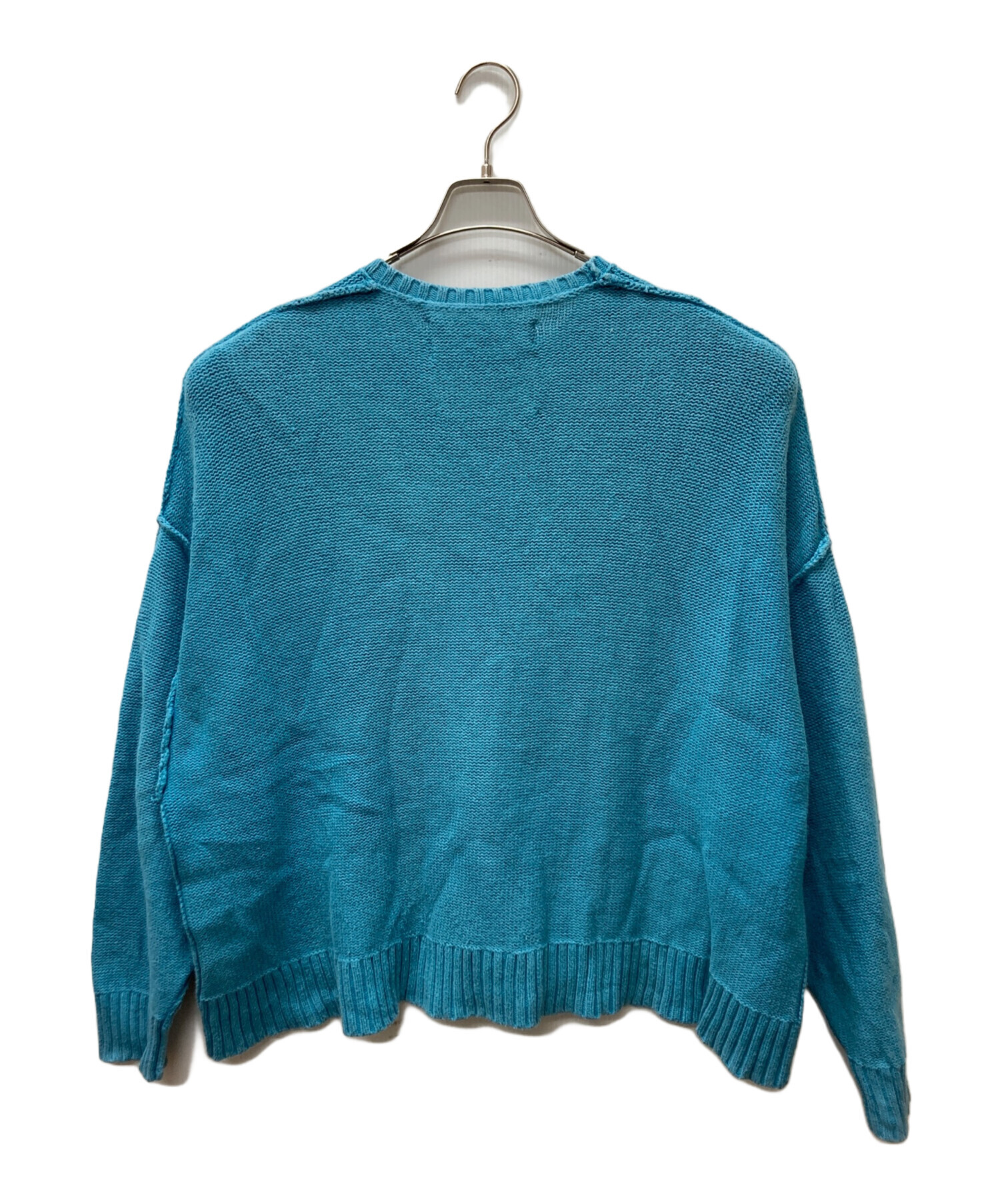 中古・古着通販】DAIRIKU (ダイリク) inside out America knit ブルー