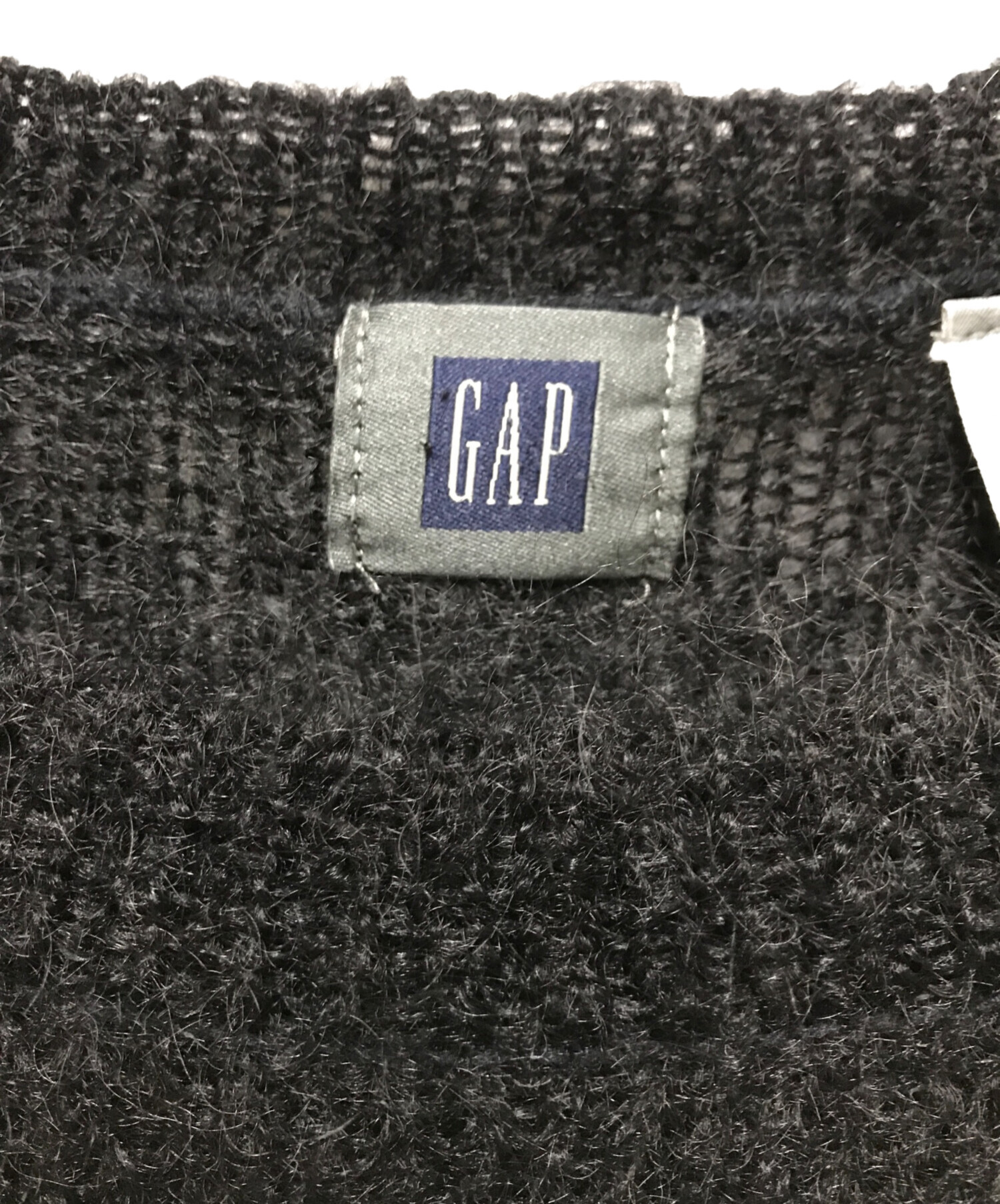 中古・古着通販】GAP (ギャップ) 90sモヘア混ニット ブラック サイズ:S