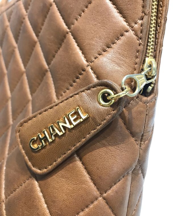 中古・古着通販】CHANEL (シャネル) キルティングレザーハンドバッグ