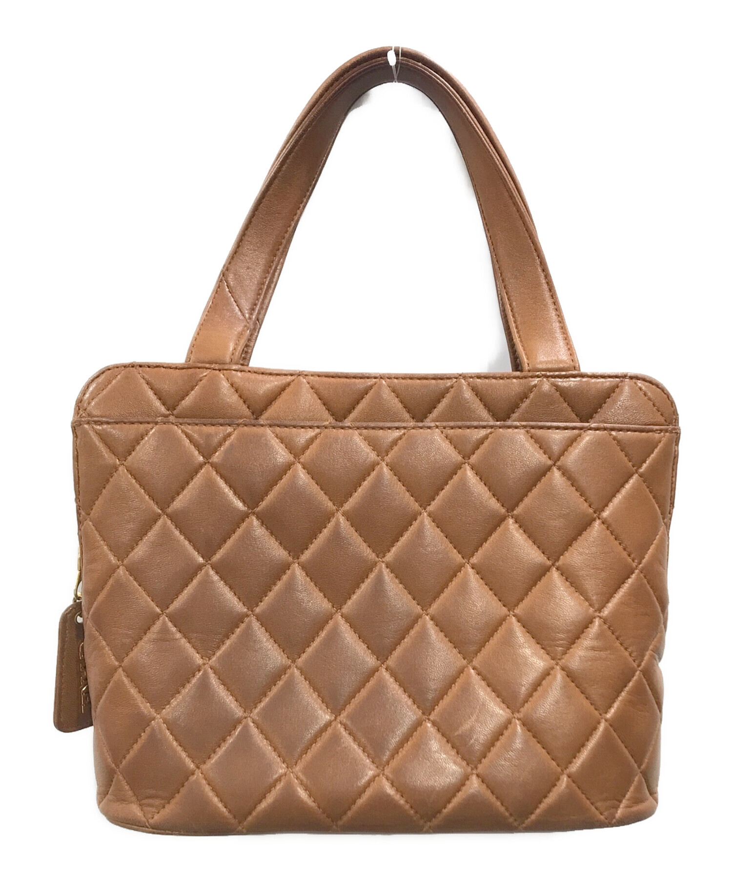 中古・古着通販】CHANEL (シャネル) キルティングレザーハンドバッグ