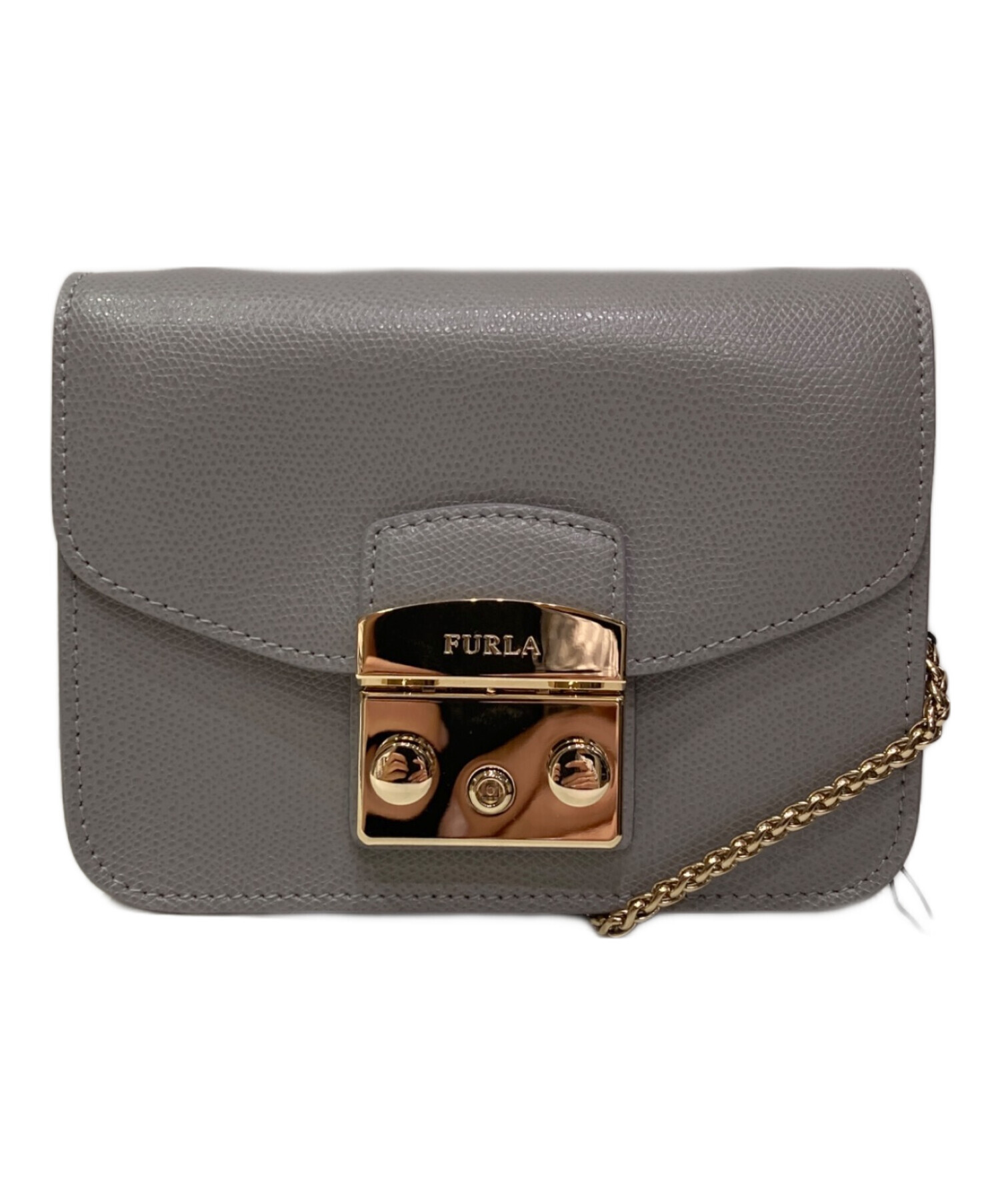 中古・古着通販】FURLA (フルラ) ショルダーバッグ グレー｜ブランド