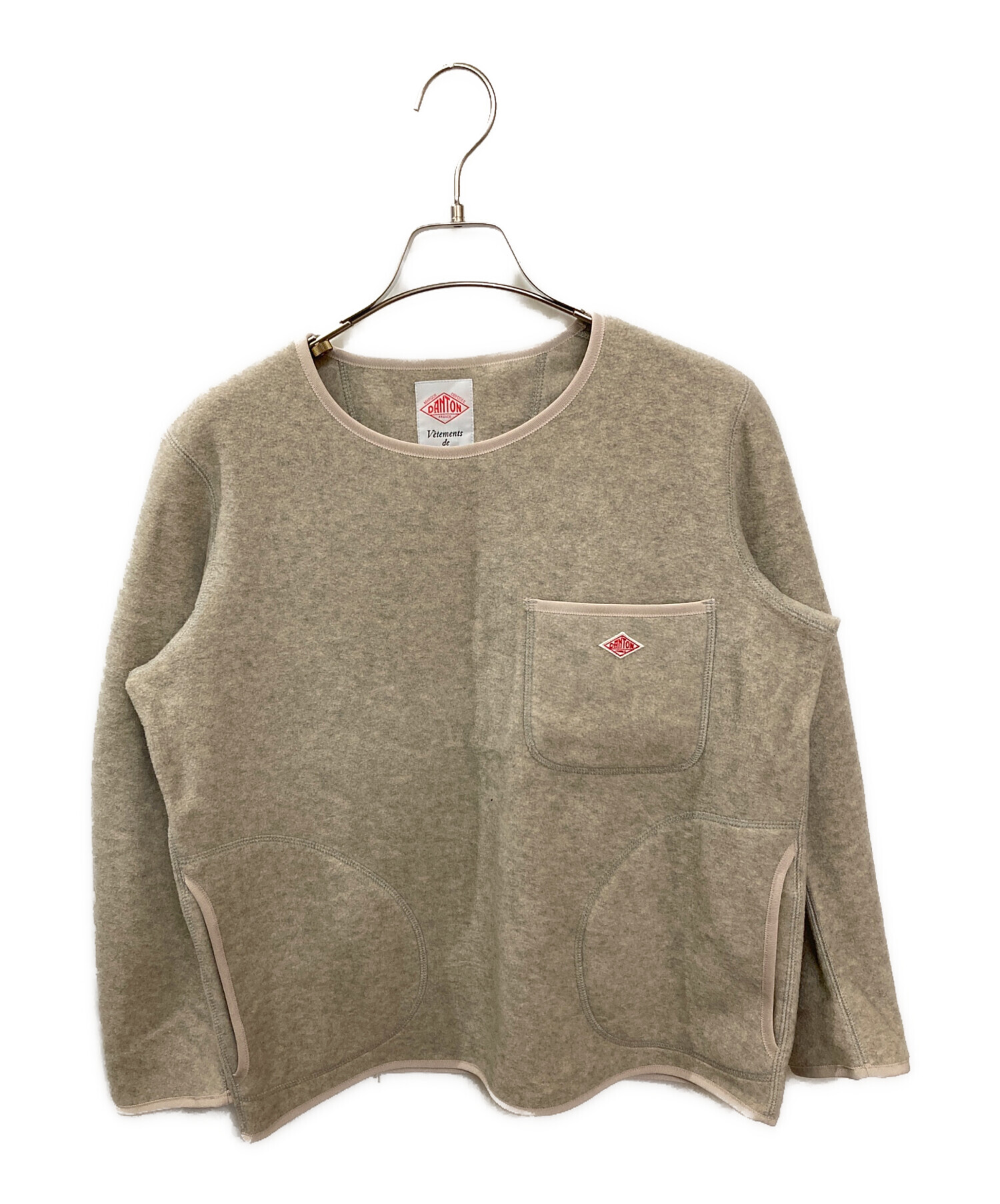 中古・古着通販】DANTON (ダントン) フリースプルオーバー ベージュ