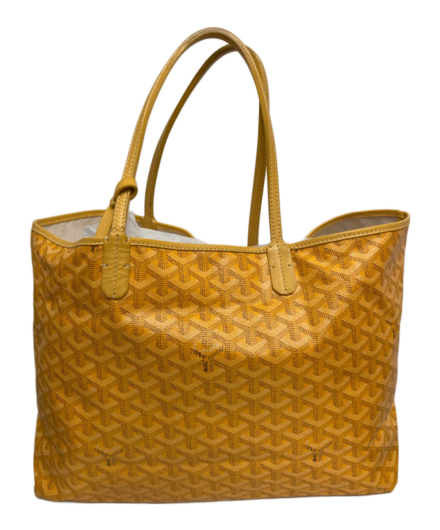 中古・古着通販】GOYARD (ゴヤール) トートバッグ イエロー｜ブランド