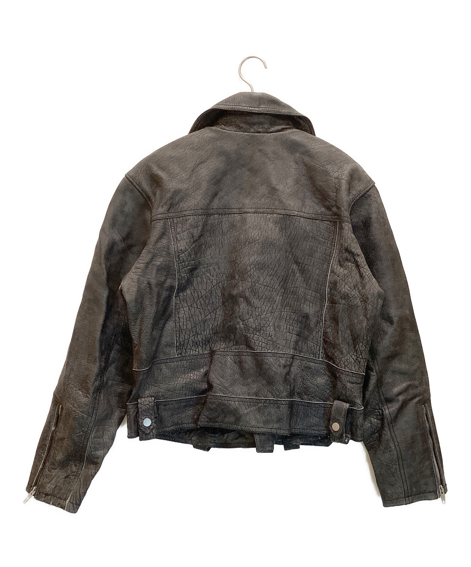 中古・古着通販】ZARA (ザラ) バッファローレザー ダブルライダース