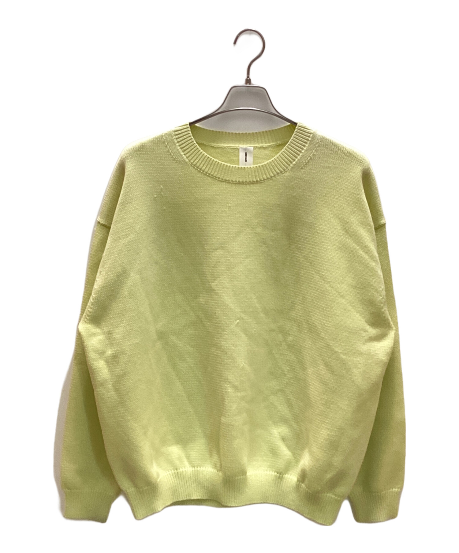 中古・古着通販】MEIAS (メイアス) クルーネックニット イエロー