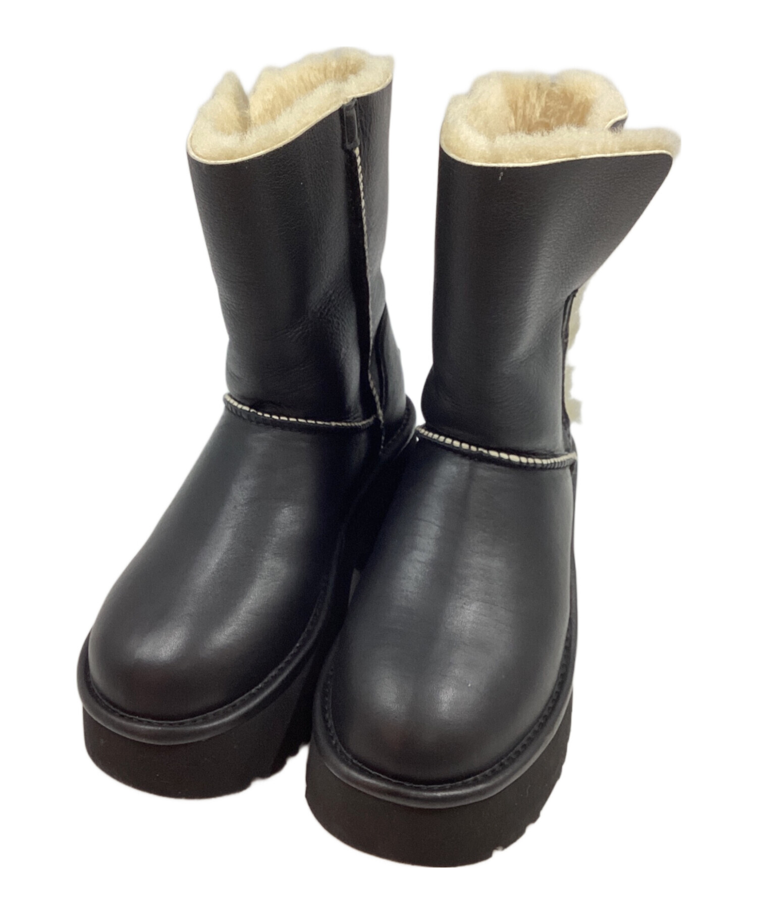 中古・古着通販】UGG (アグ) Esmee Leather Boot ブラック サイズ:22