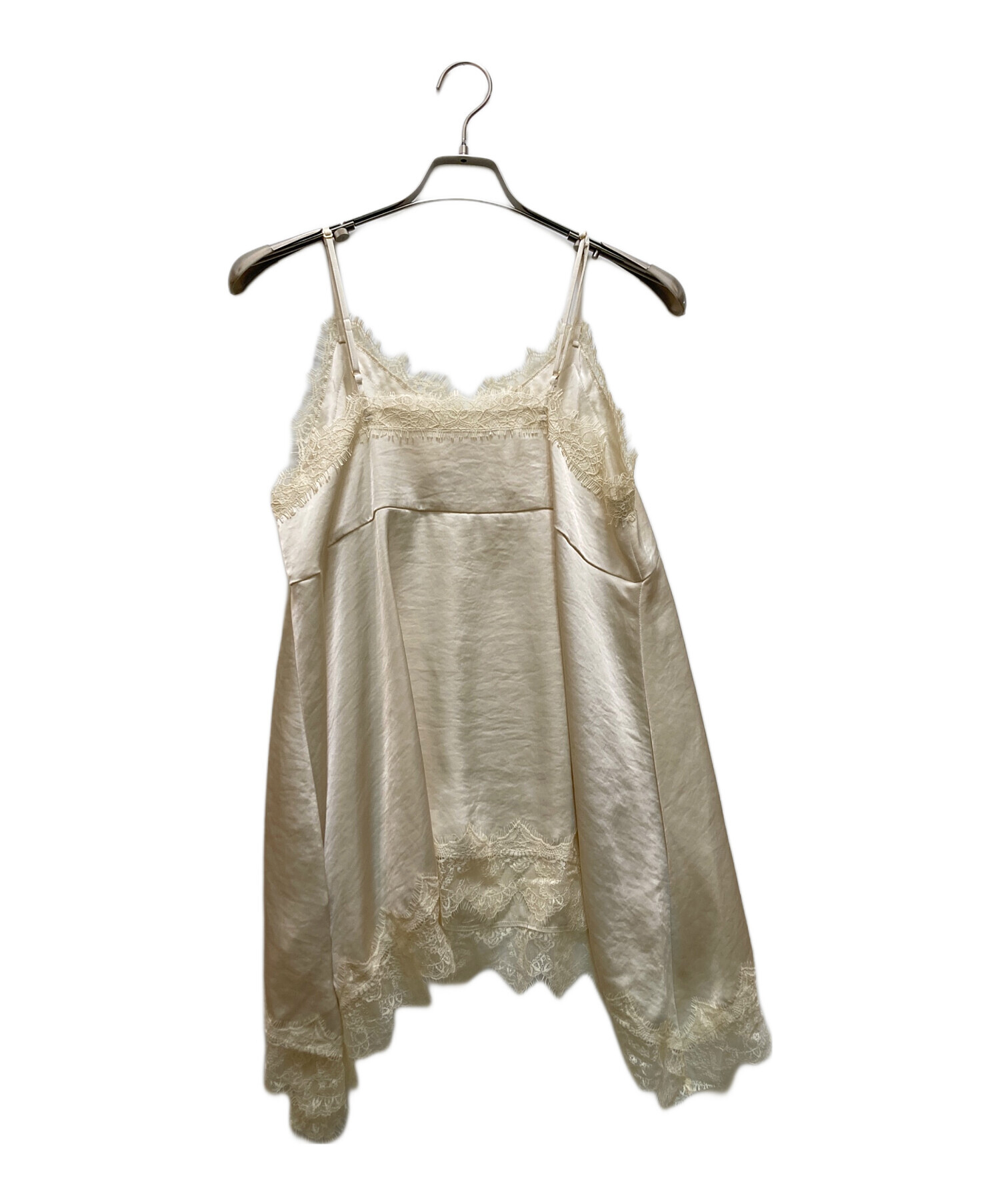 中古・古着通販】Loungedress (ラウンジドレス) レースキャミ ベージュ