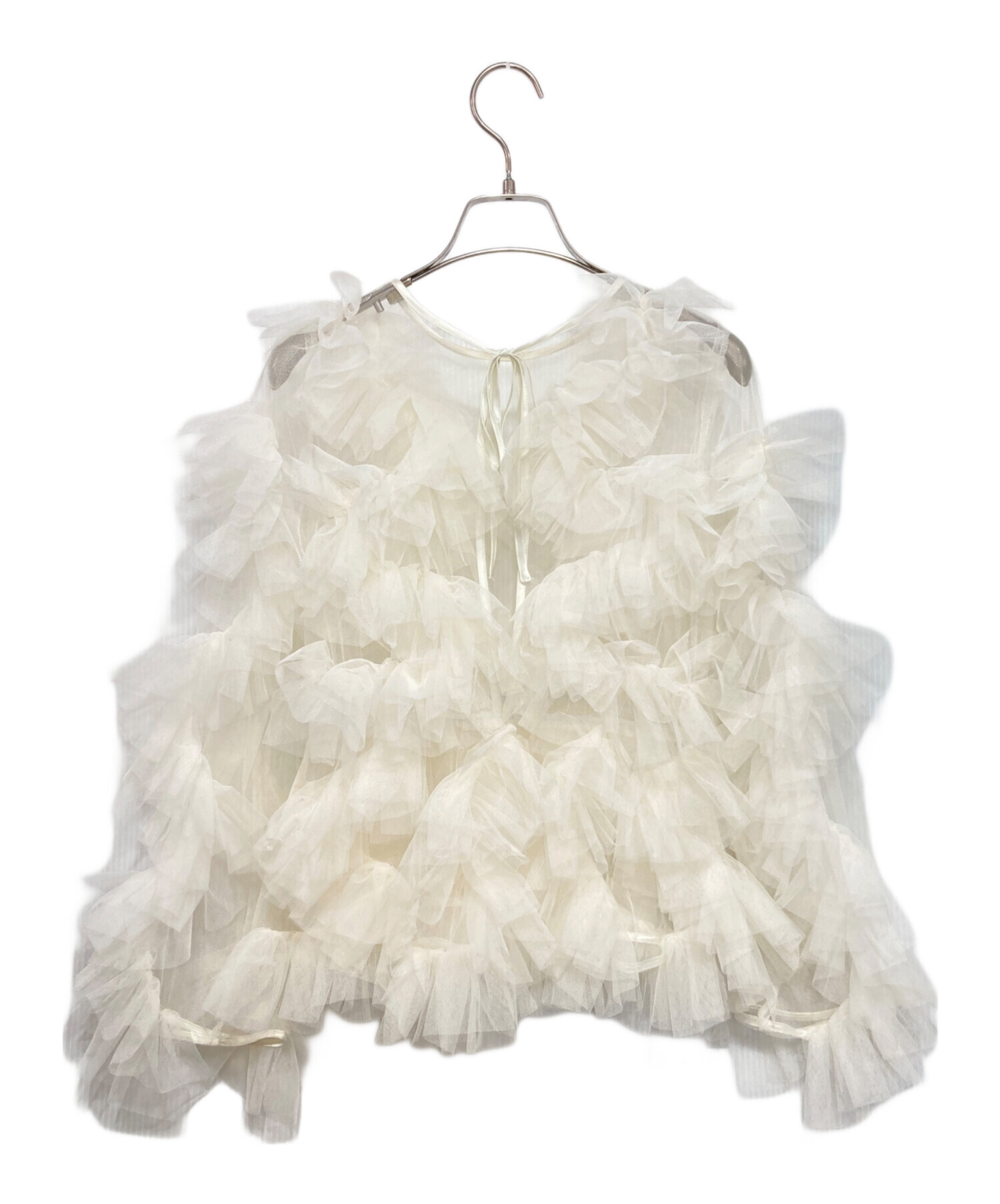 中古・古着通販】NOTREemor (ノートルエモア) tulle veil top/チュール