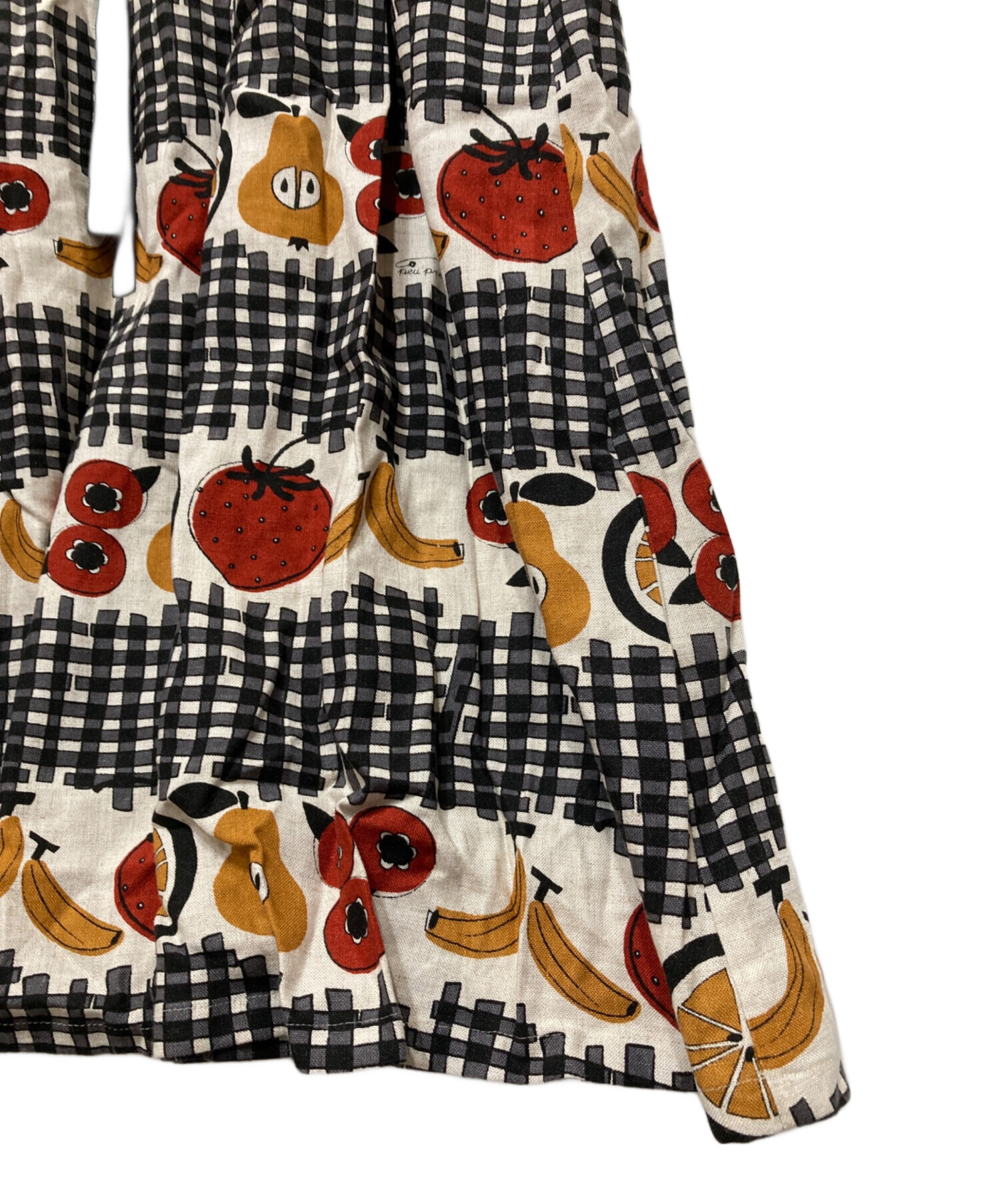 中古・古着通販】peu pres (プープレ) フルーツバスケット総柄リネン