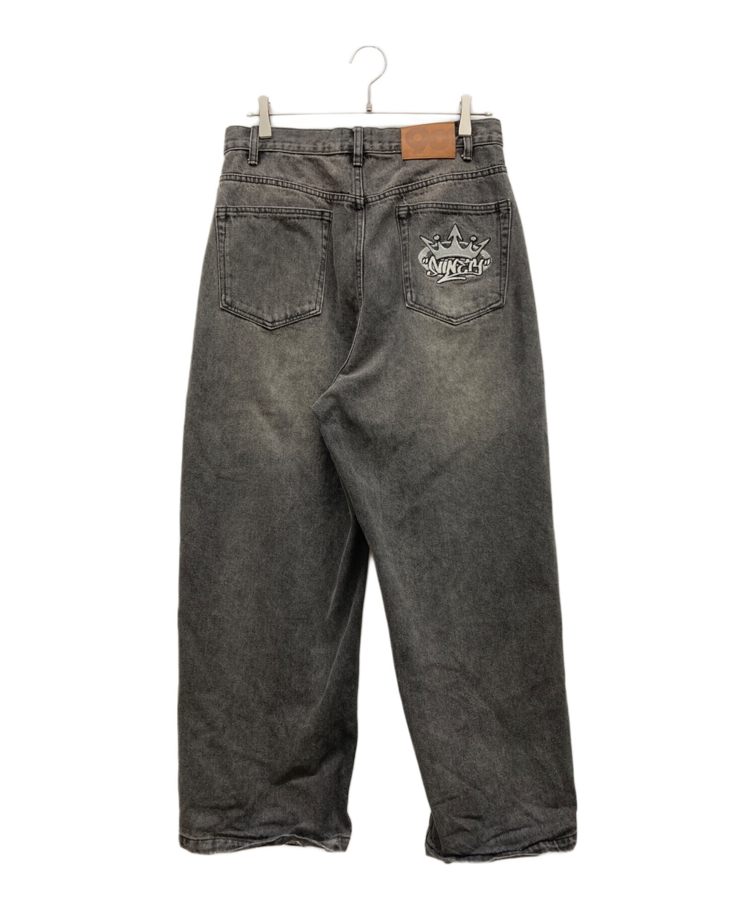 中古・古着通販】9090 (9090) デニムパンツ ブラック サイズ:M