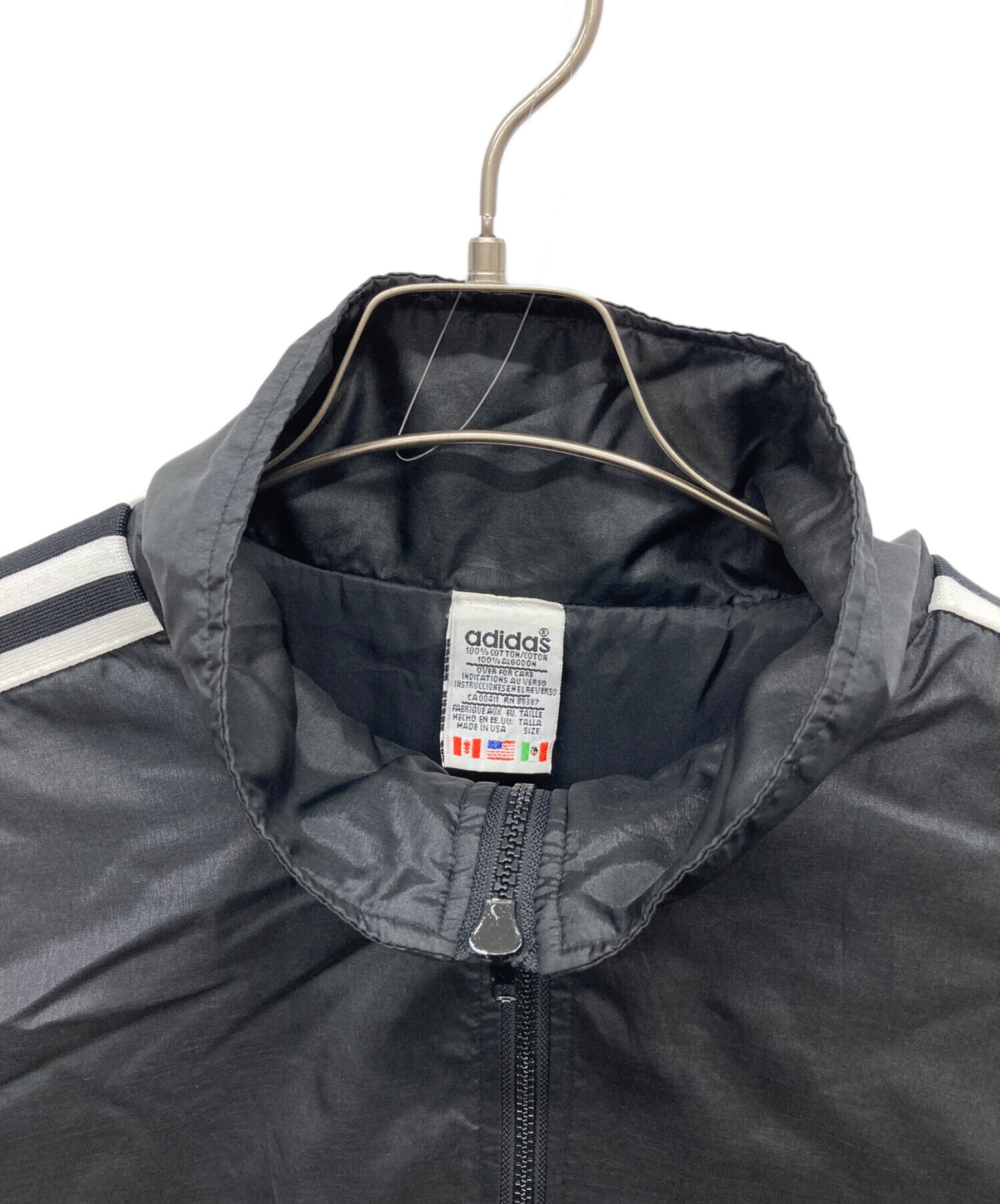 中古・古着通販】adidas (アディダス) ナイロンジャケット ブラック