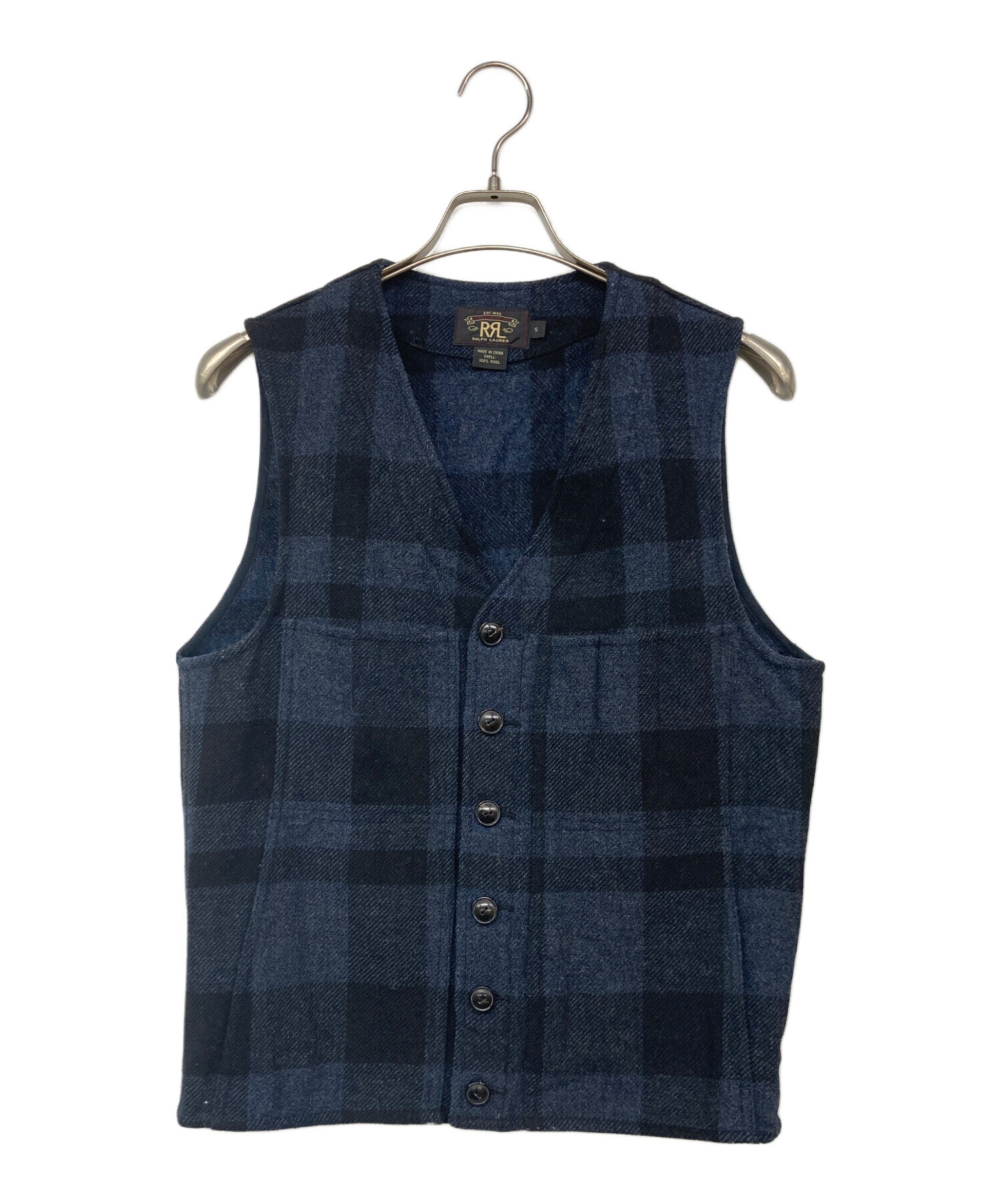 中古・古着通販】RRL (ダブルアールエル) Check Wool Vest/チェック