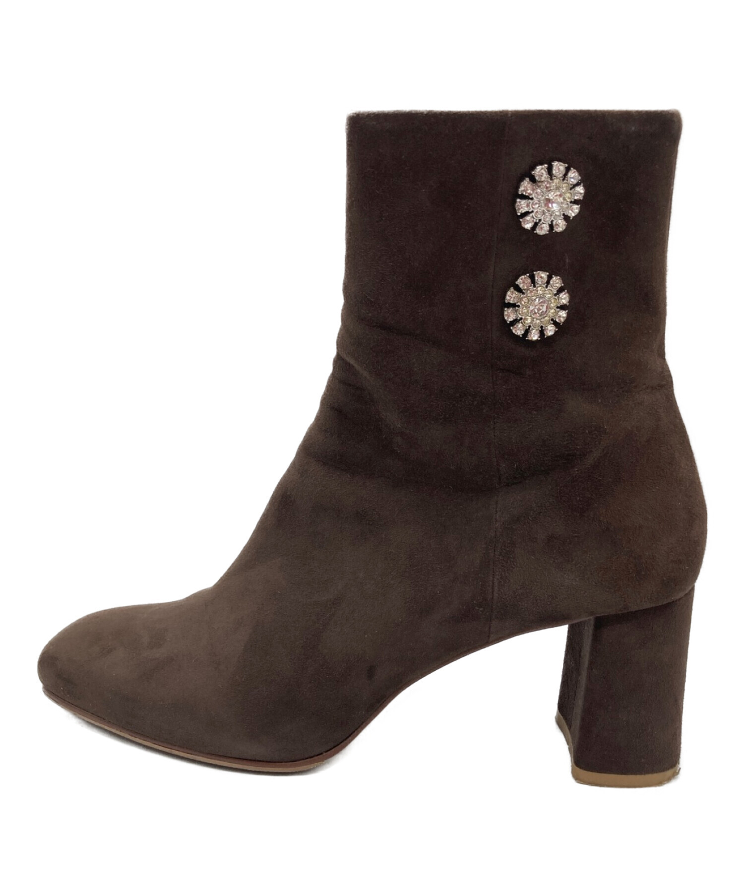 中古・古着通販】DIANA (ダイアナ) ショートブーツ ブラウン サイズ