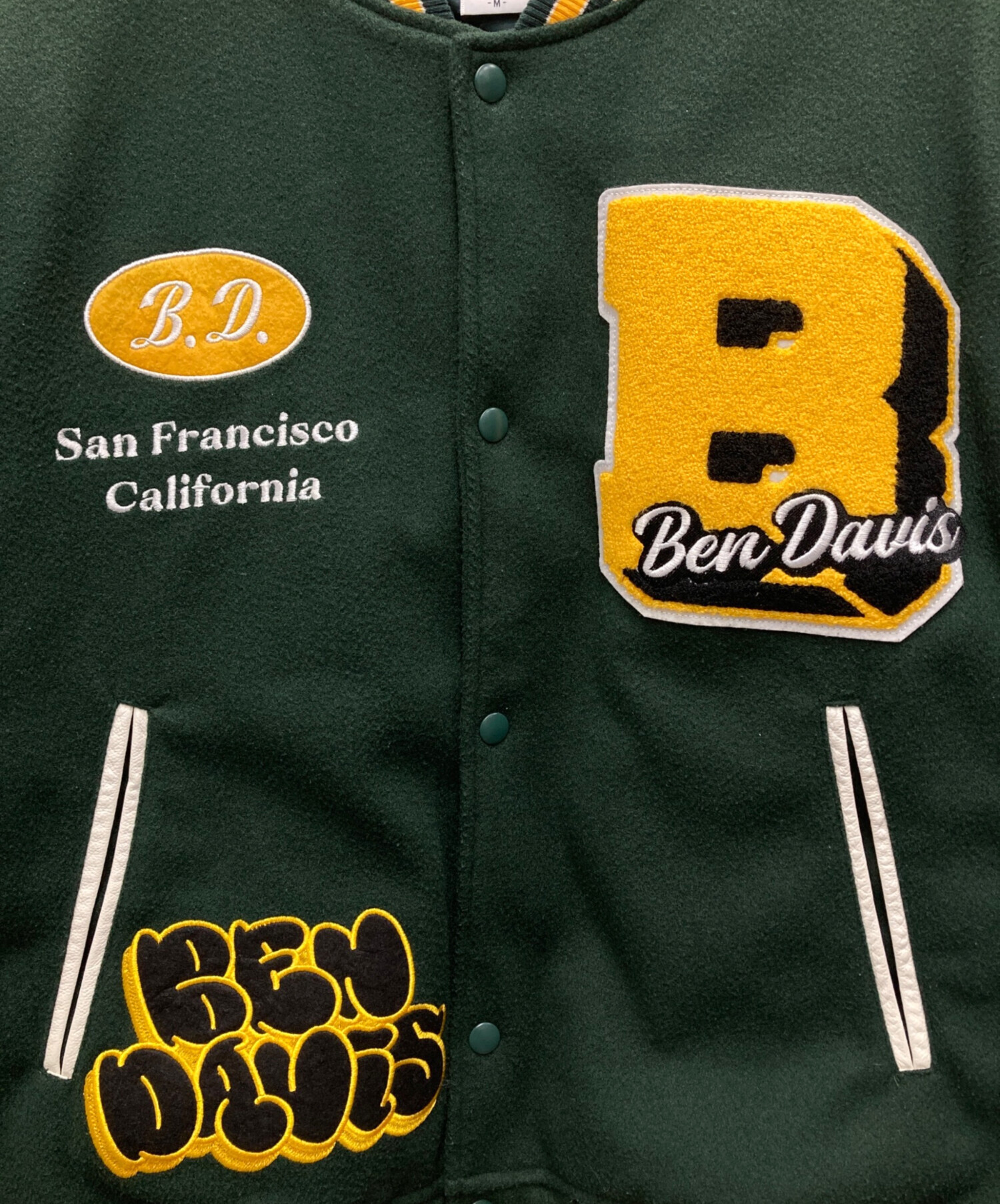 中古・古着通販】BEN DAVIS (ベンデイビス) スタジャン グリーン