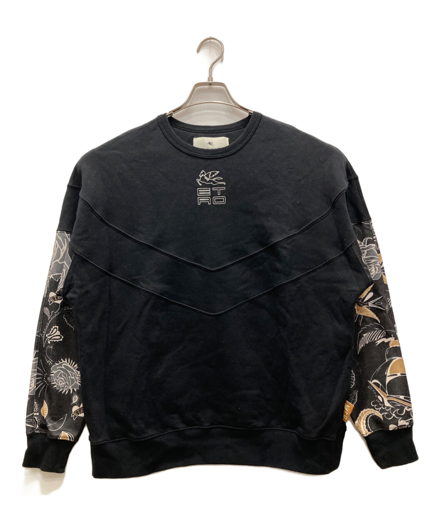 中古・古着通販】ETRO (エトロ) キューブロゴパッチワークスウェット