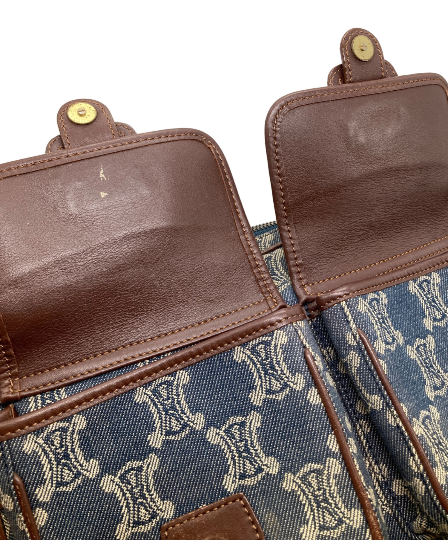 中古・古着通販】CELINE (セリーヌ) マカダムデニムショルダーバッグ