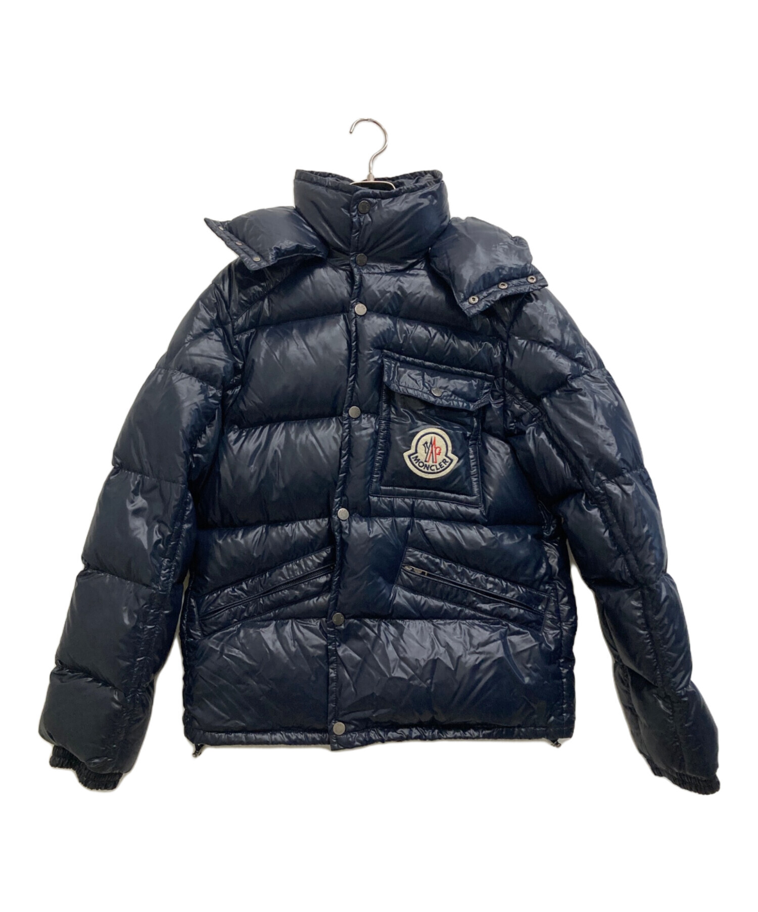 ひ*ろ様 MONCLER ネイビー ボンバージャケット MONCLER ネイビー