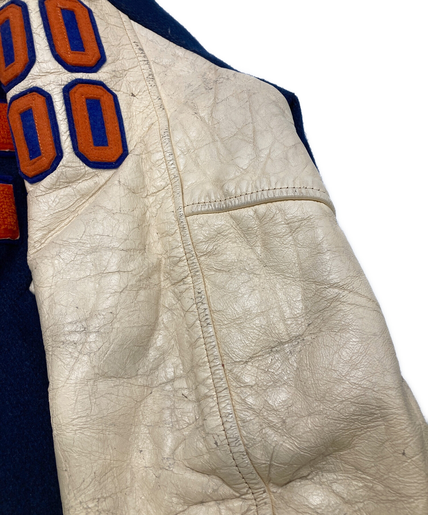 中古・古着通販】DEERFOOT (ディアフット) ウールスタジャン ブルー