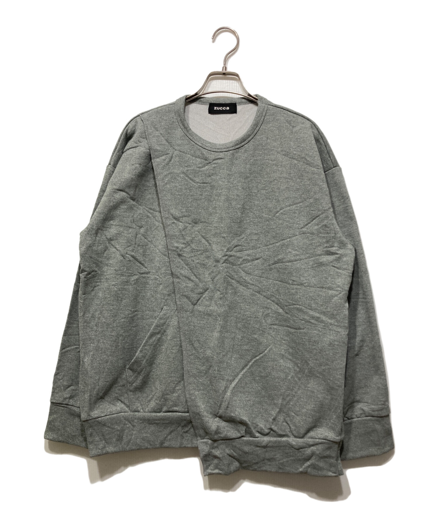中古・古着通販】ZUCCA (ズッカ) 変形デザインスウェット グレー