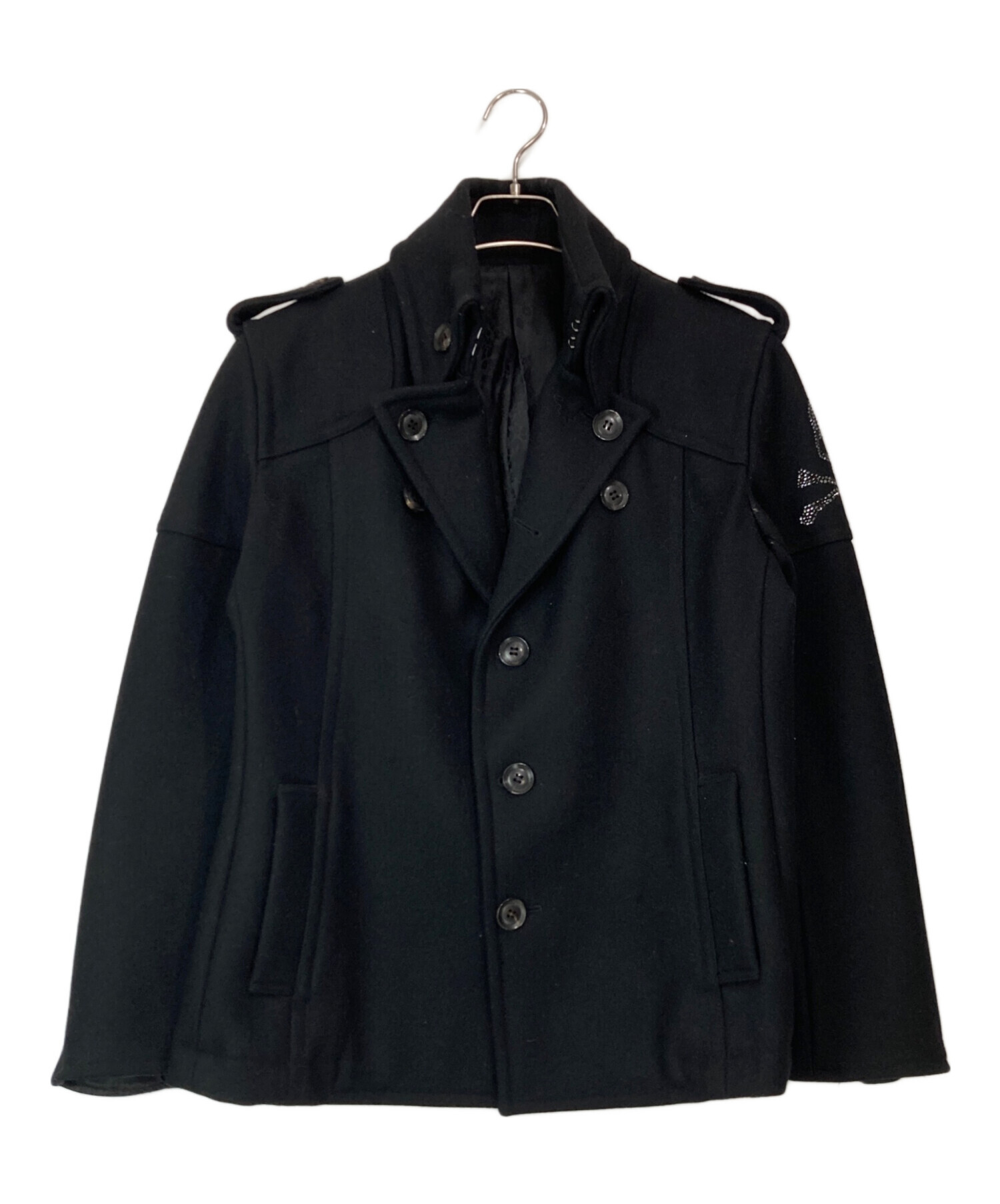 中古・古着通販】Roen (ロエン) スワロフスキースカル Pコート