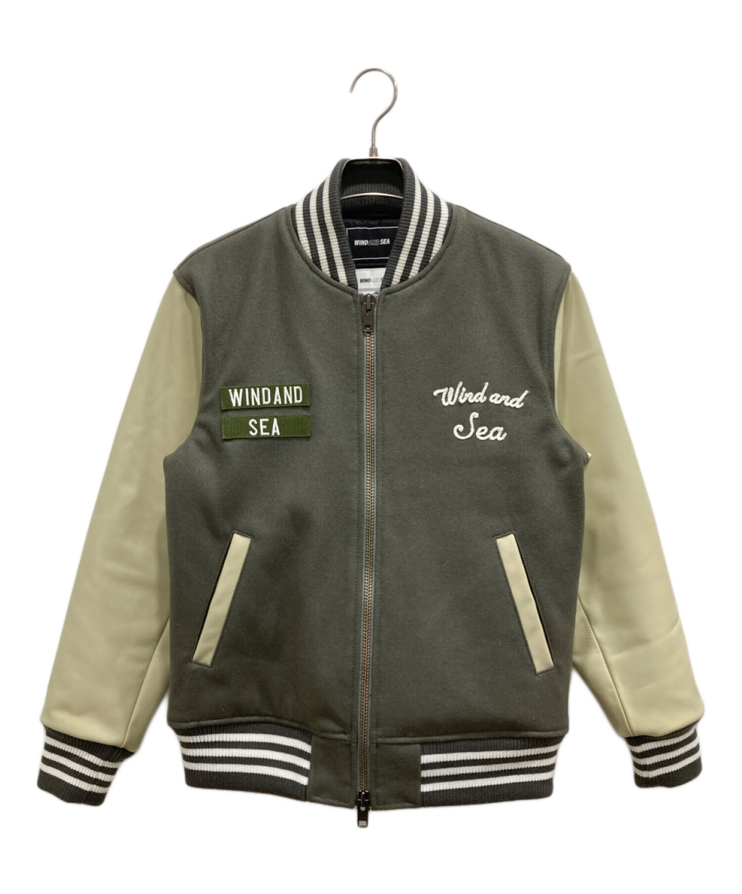 中古・古着通販】WIND AND SEA (ウィンダンシー) 袖レザースタジャン
