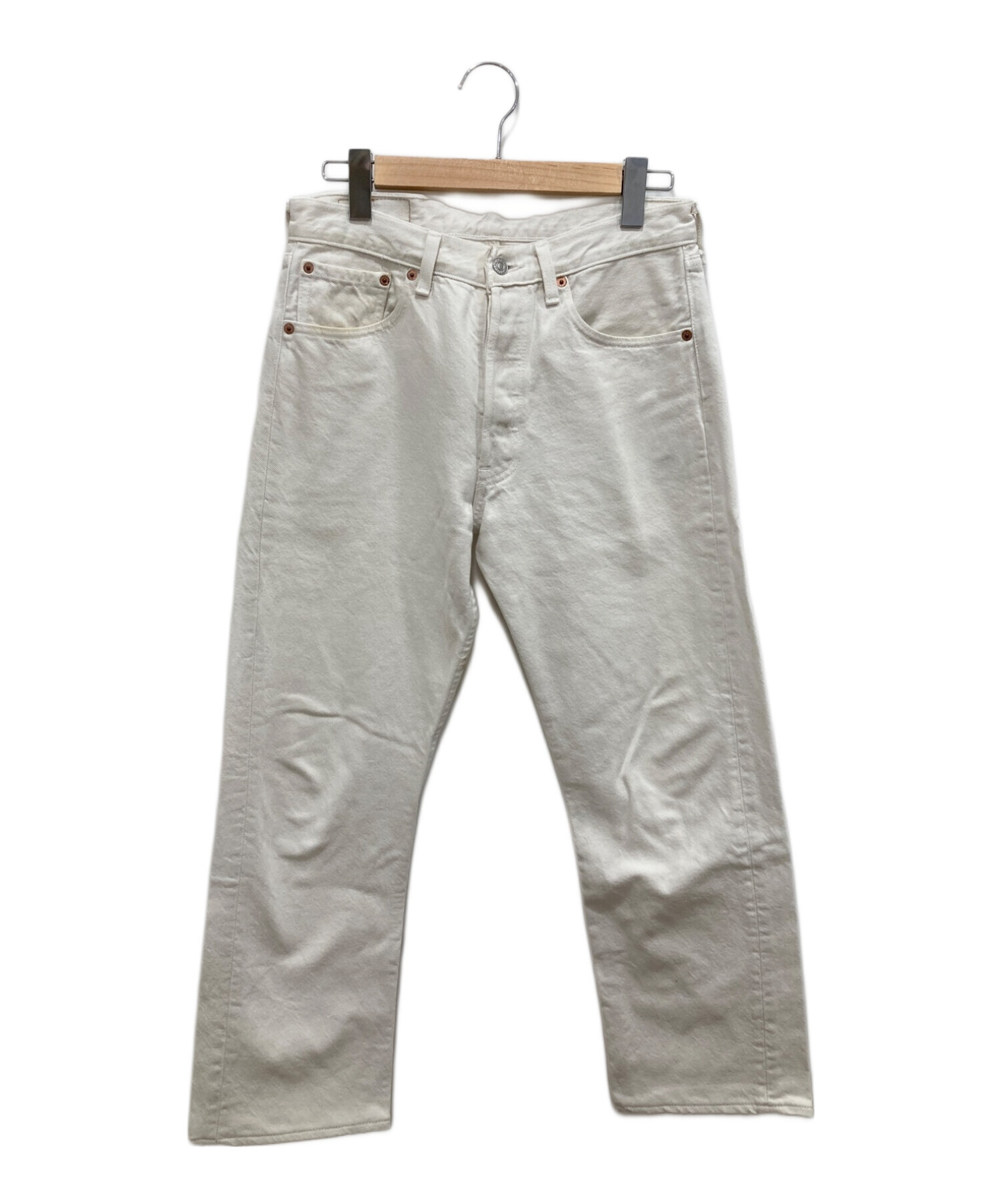 中古・古着通販】LEVI'S (リーバイス) ホワイトデニムパンツ ホワイト