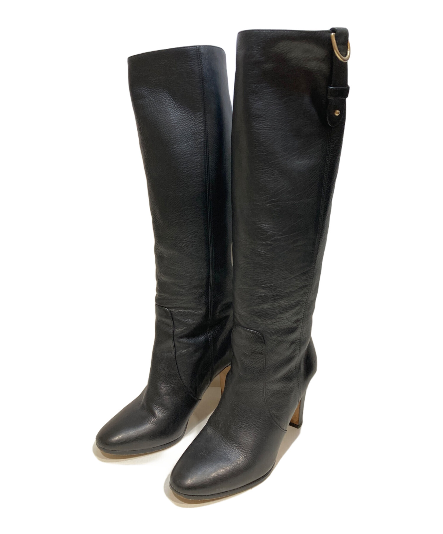 中古・古着通販】JIMMY CHOO (ジミーチュウ) ロングブーツ ブラック