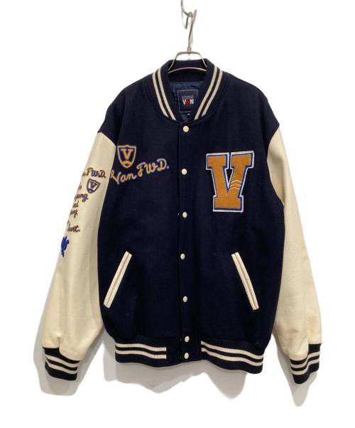 中古・古着通販】VAN JAC (ヴァン・ヂャケット) レザー切替スタジャン