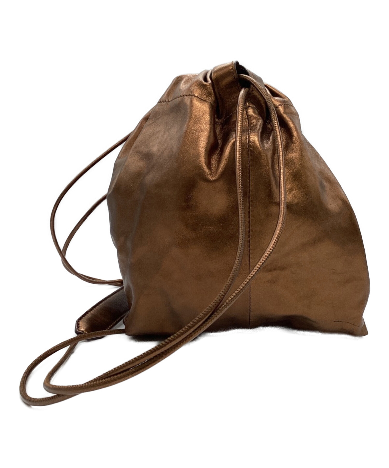 中古・古着通販】JIL SANDER (ジルサンダー) レザー巾着バッグ