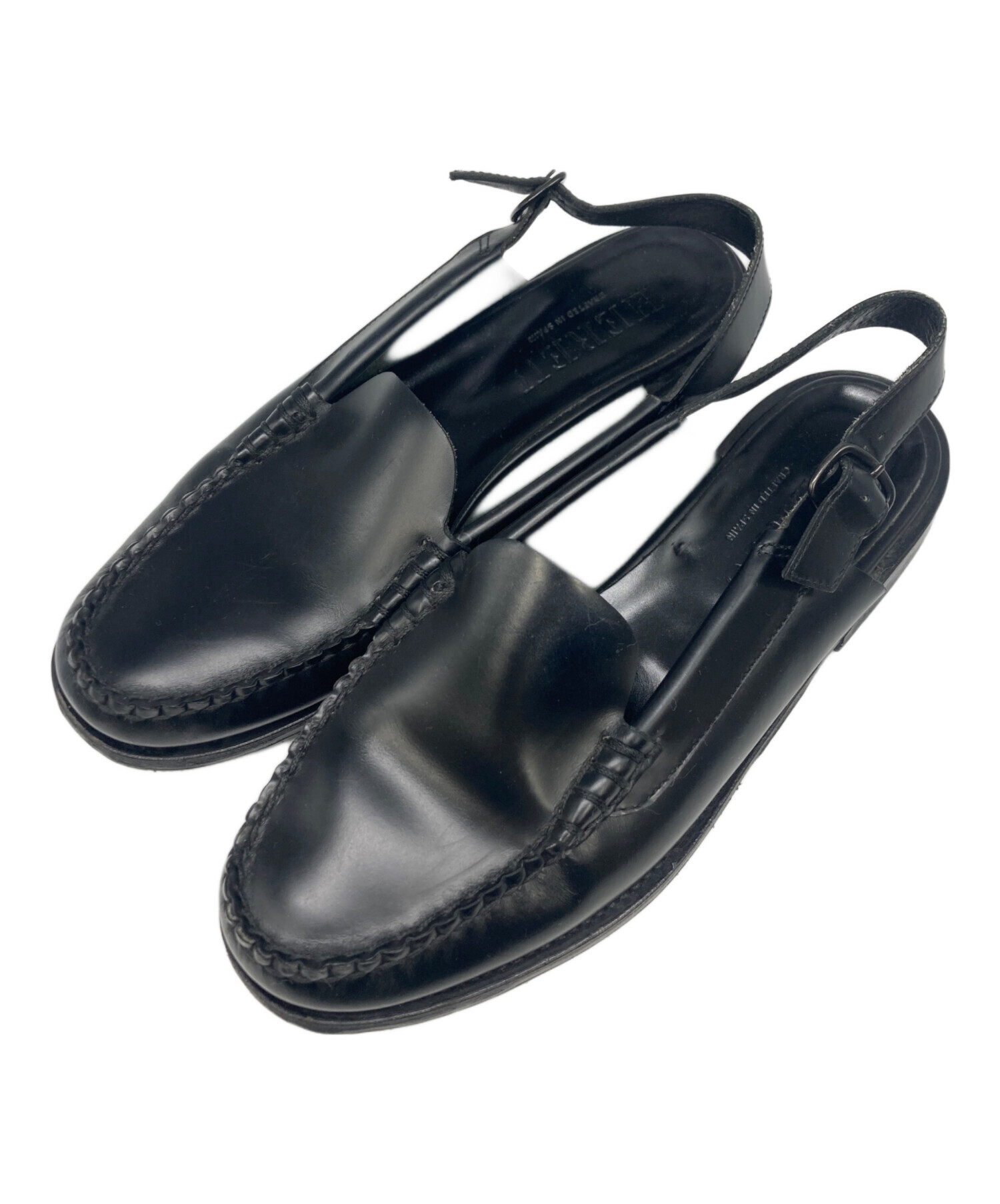 中古・古着通販】HEREU (ヘリュー) スリングバックローファー ブラック