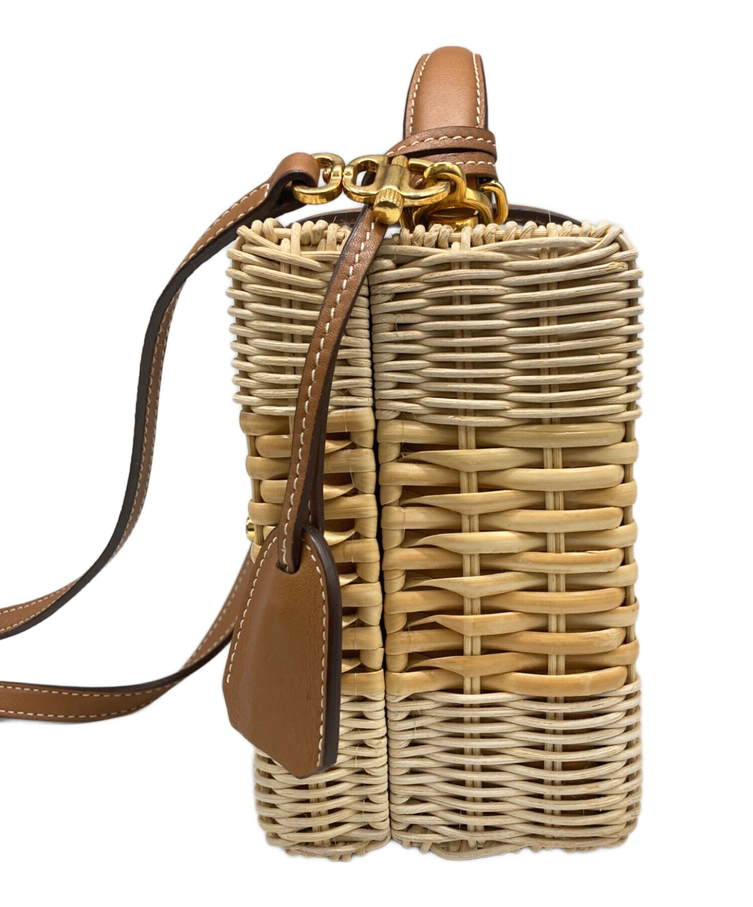 中古・古着通販】MARK CROSS (マーククロス) ラタン2WAYカゴバッグ