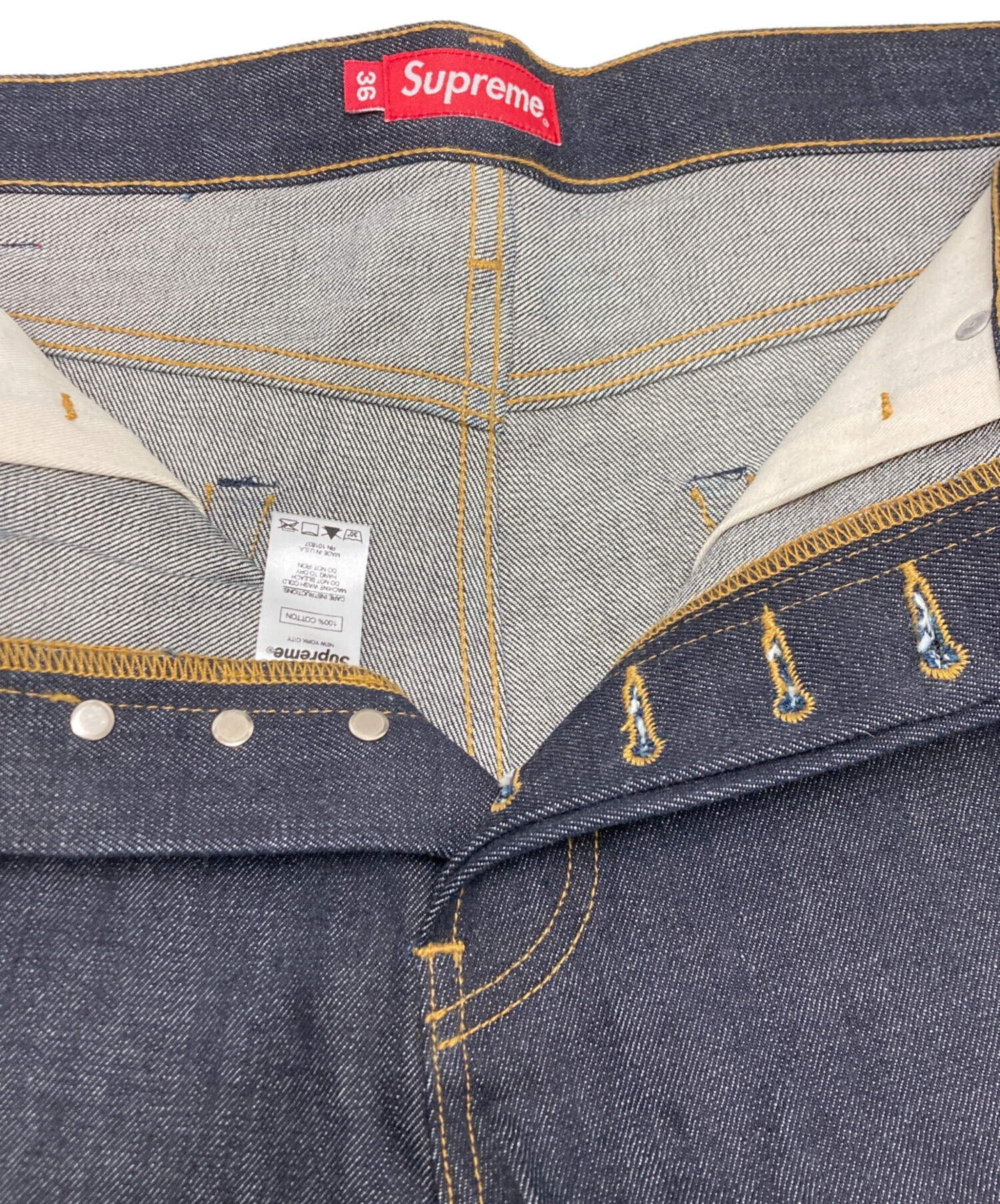 中古・古着通販】SUPREME (シュプリーム) Rigid Slim Jean インディゴ